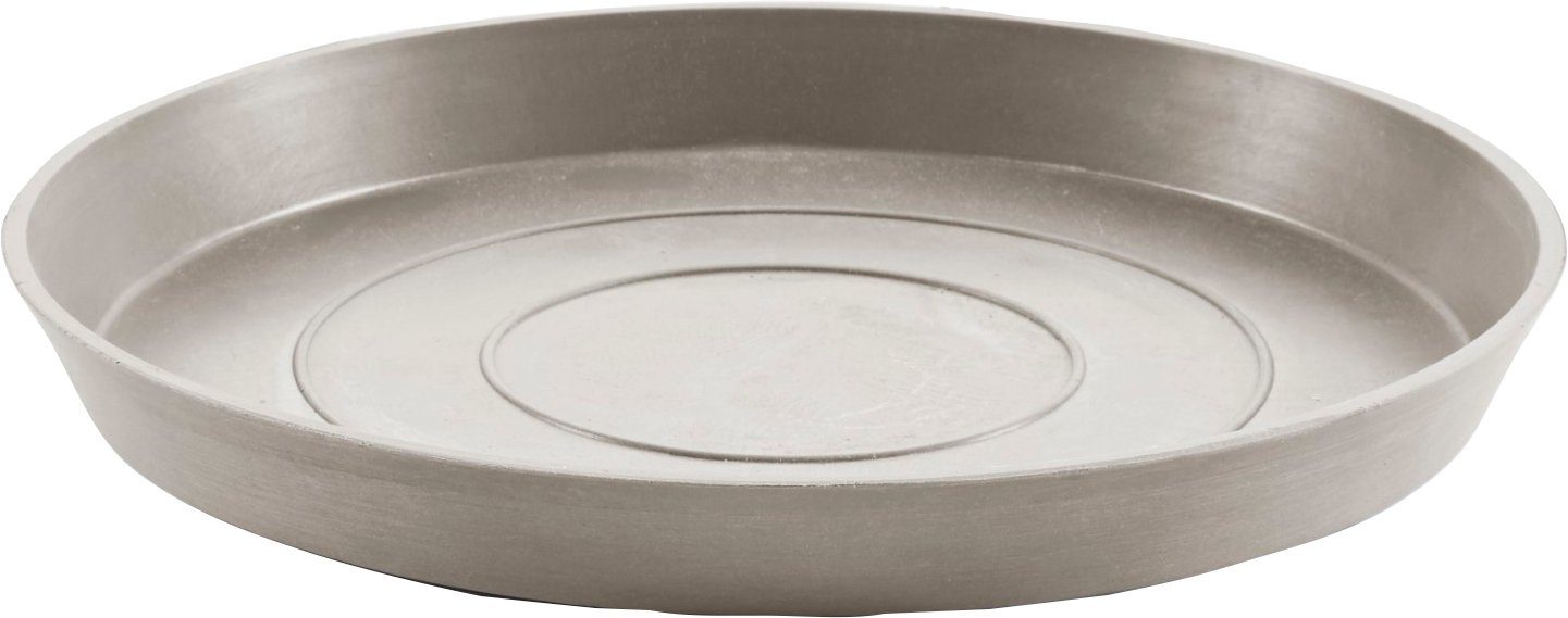 ECOPOTS Blumentopfuntersetzer 36,5x36,5x3,5 Taupe, ROUND SAUCER cm BxTxH: