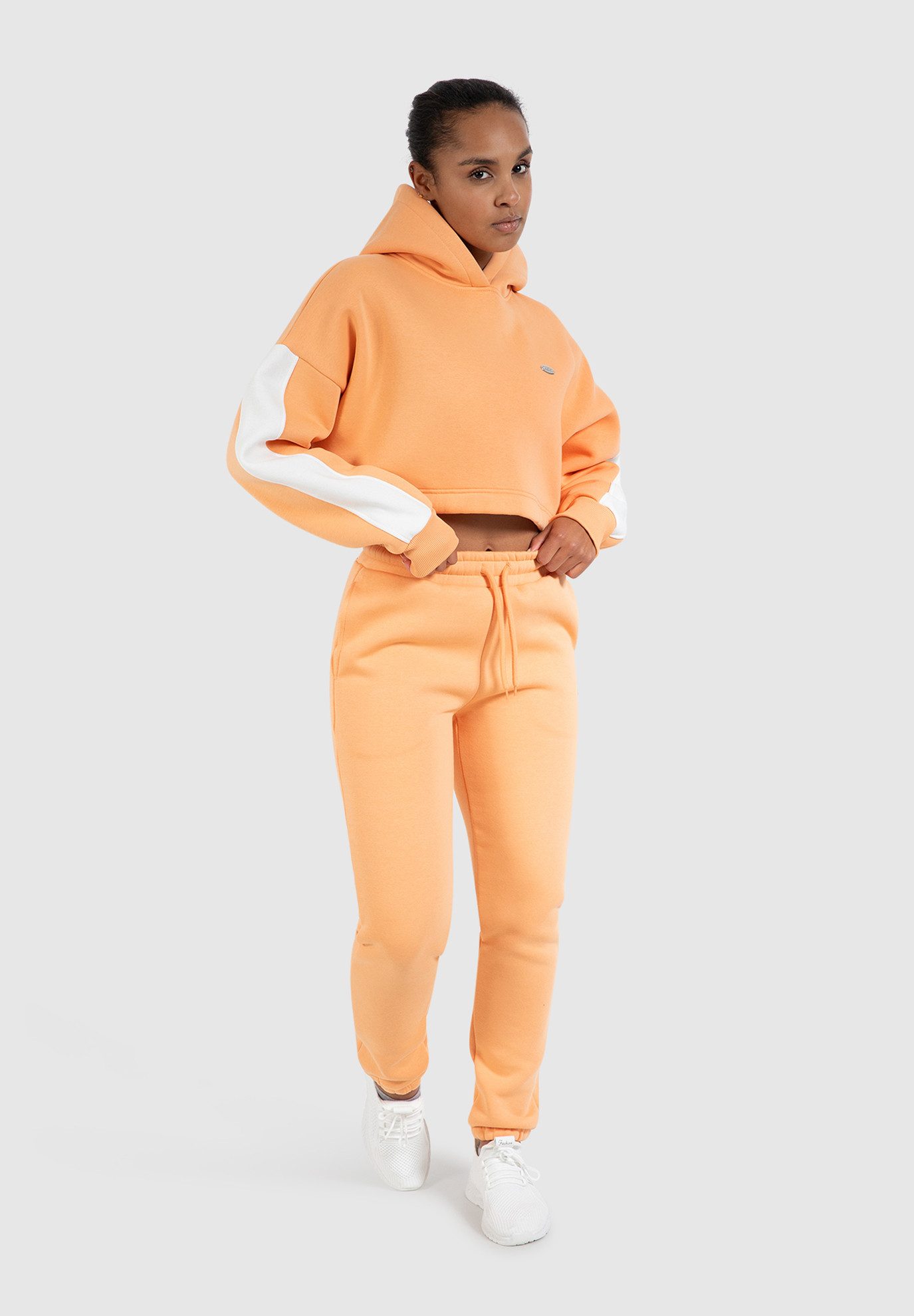 Smilodox Hoodie Amaya, Oversize Fit Crop Pullover Langarm, weicher Baumwoll günstig online kaufen