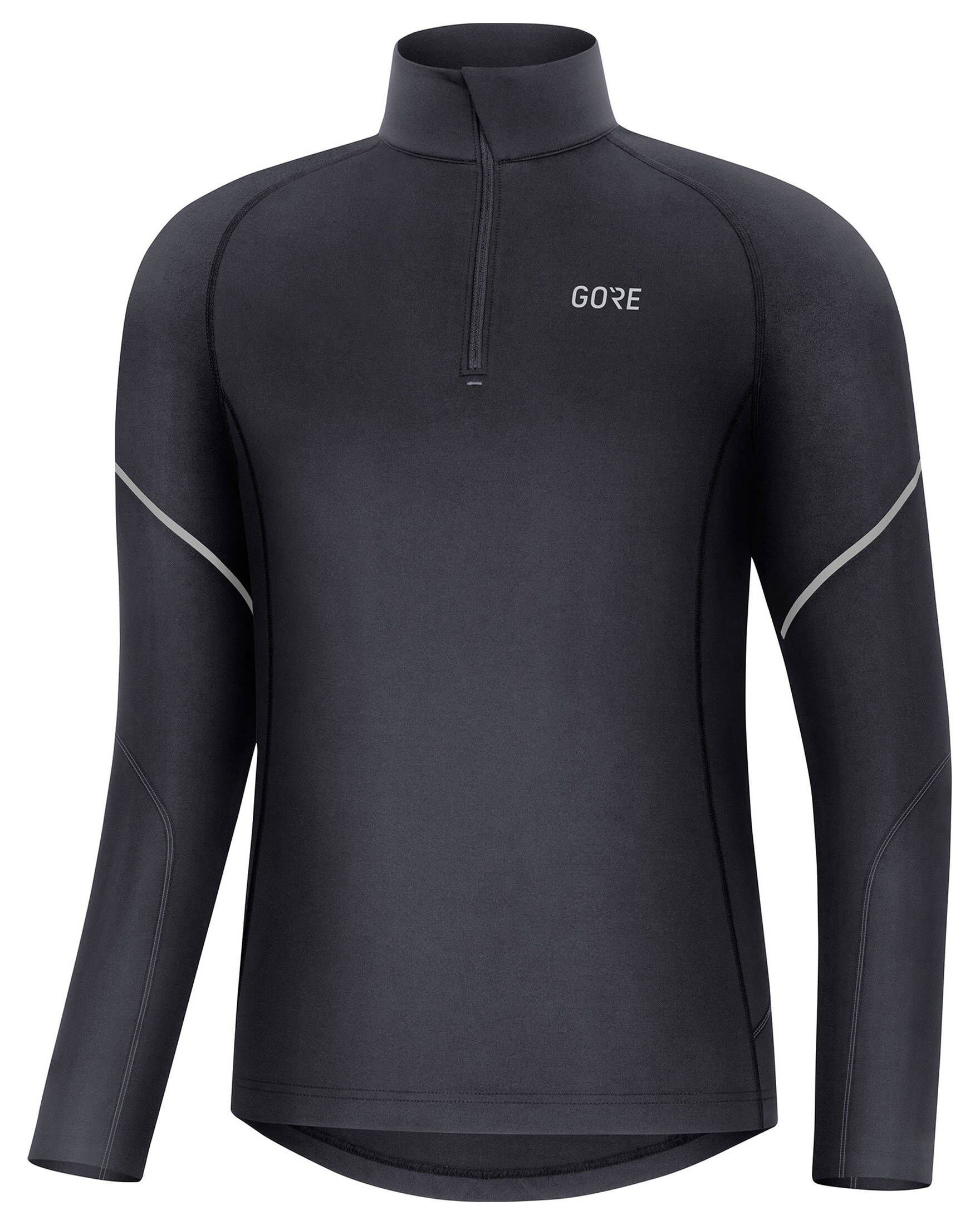 GORE® Wear Laufshirt Herren Laufshirt M MID ZIP Slim Fit Langarm (1-tlg)