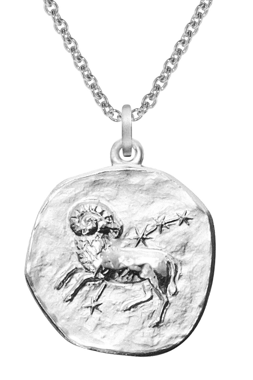 trendor Kette mit Anhänger Sternzeichen Widder Ø 20 mm und 925 Silber günstig online kaufen