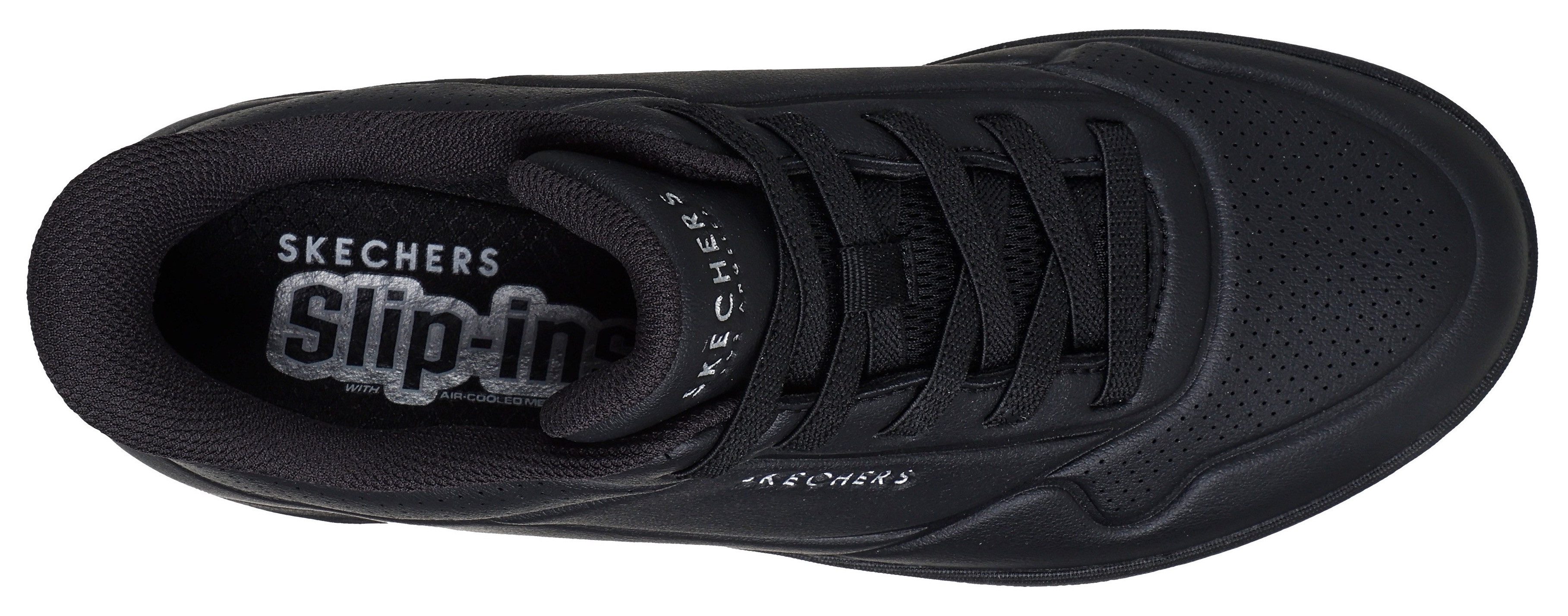 Skechers UNO CTL Slip-On Sneaker Freizeitschuh, Schnürschuh mit elastischen Schnürsenkeln