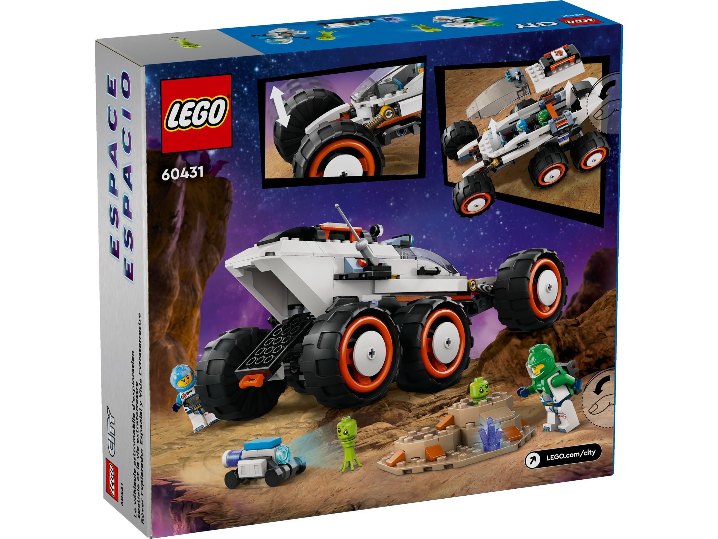 LEGO® LEGO® City 60431 Weltraum-Rover mit Außerirdischen Konstruktionsspielsteine, (311 St)
