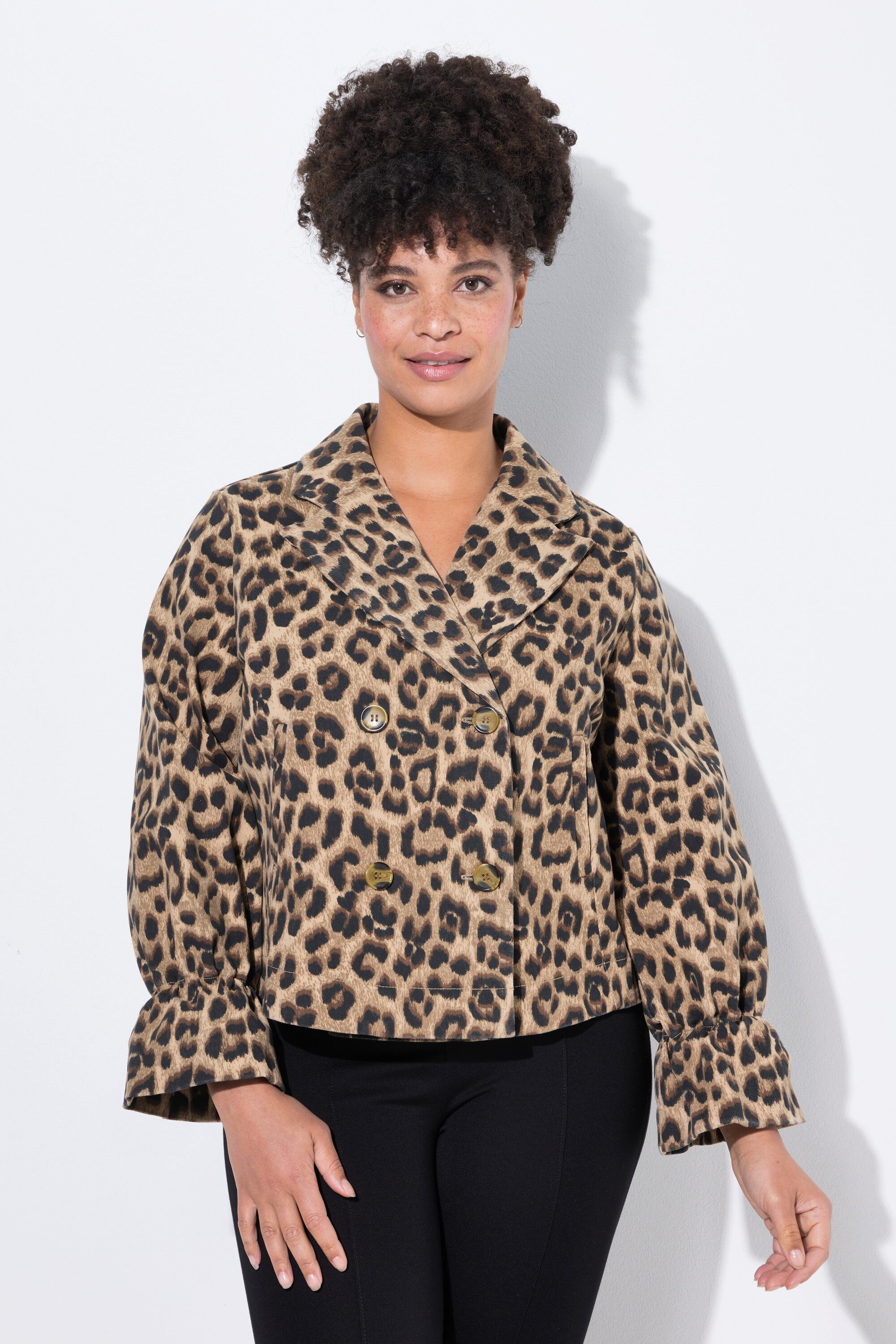 MIAMODA Kurzjacke Cabanjacke Leo doppelreihig