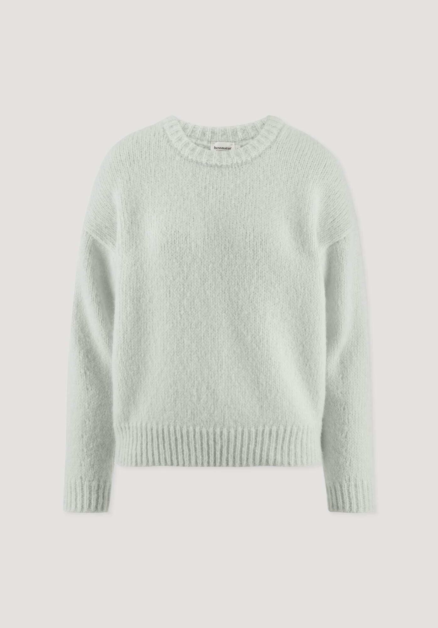 Hessnatur Strickpullover Relaxed aus Alpaka mit Bio-Baumwolle (1-tlg)