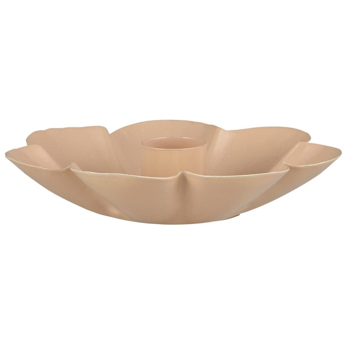 Ib Laursen Kerzenhalter Blüte aus Metall, elegant & romantisch Ø 11,5 cm, Höhe 2,5 cm