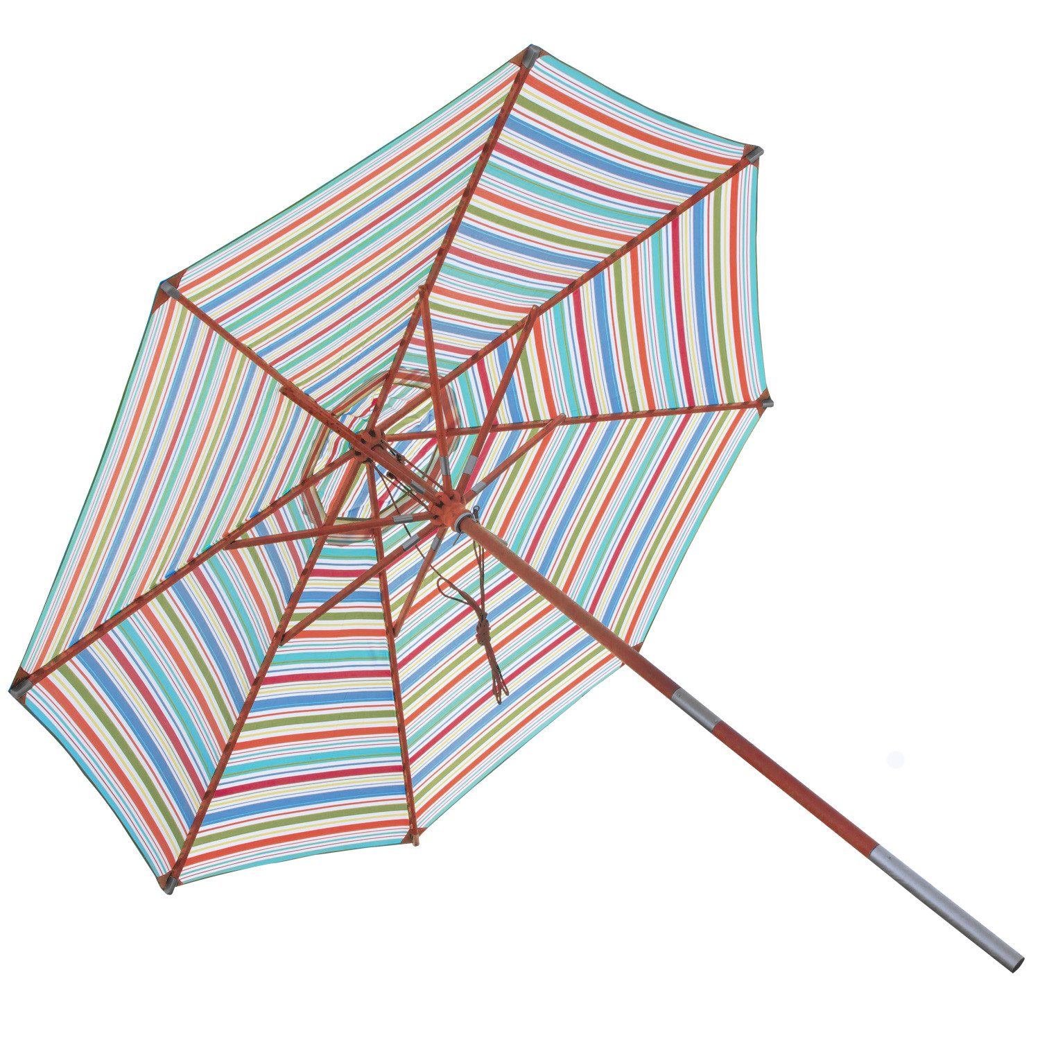 anndora-sonnenschirm Sonnenschirm 3 Meter rund Gestreift günstig online kaufen