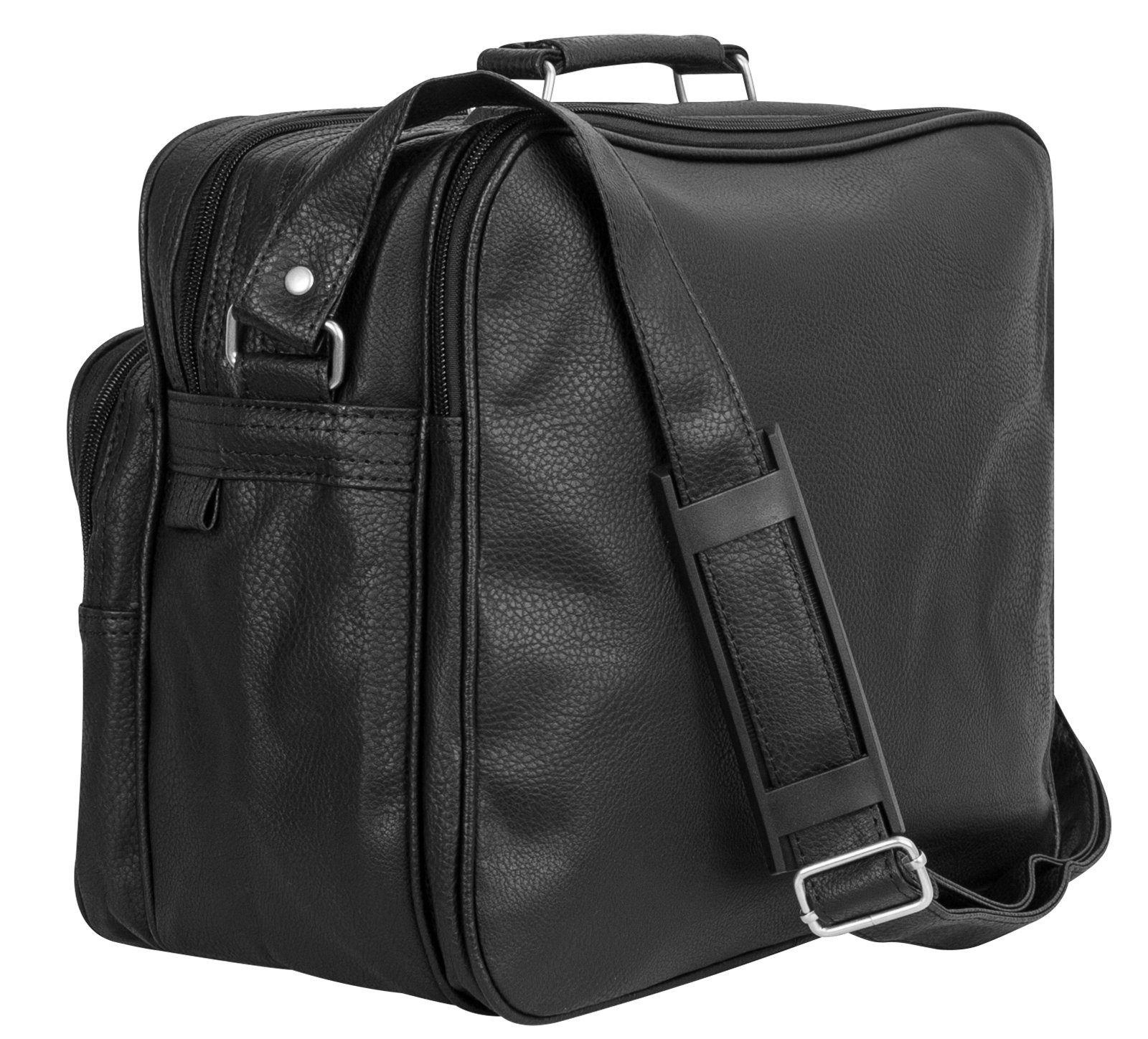 BAG STREET Umhängetasche Bag Street Herrentasche Arbeitstasche Flugbegleiter Tasche Schwarz