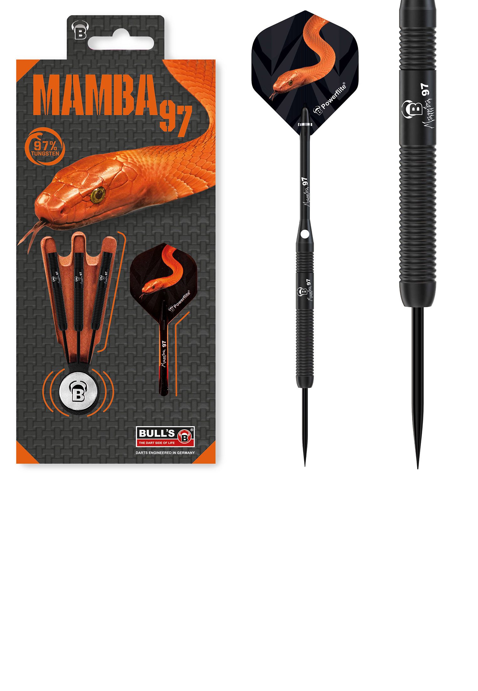 Dartpfeil Mamba 97 M1 Dartpfeile 97% Tungsten Darts-Set Profi