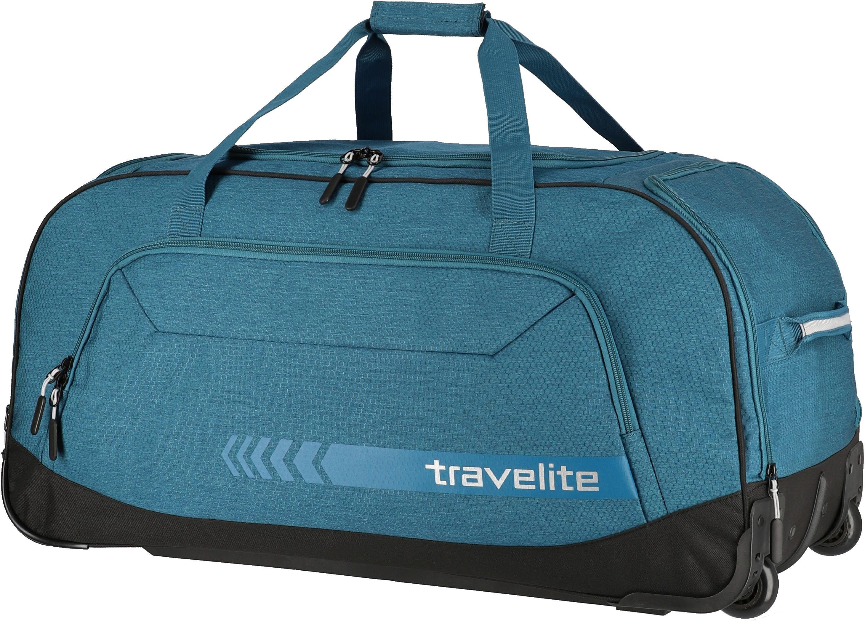 travelite Reisetasche Kick Off XL, 77 cm, mit Trolleyfunktion petrol