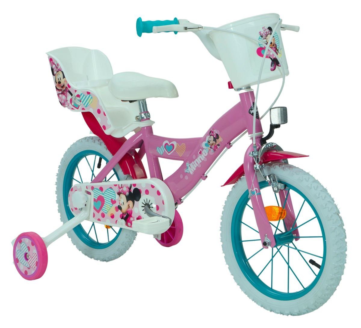 Kinderfahrrad 14 Zoll Jungen Mädchen Fahrrad mit Stützräder Unisex Kinderfahrrad 