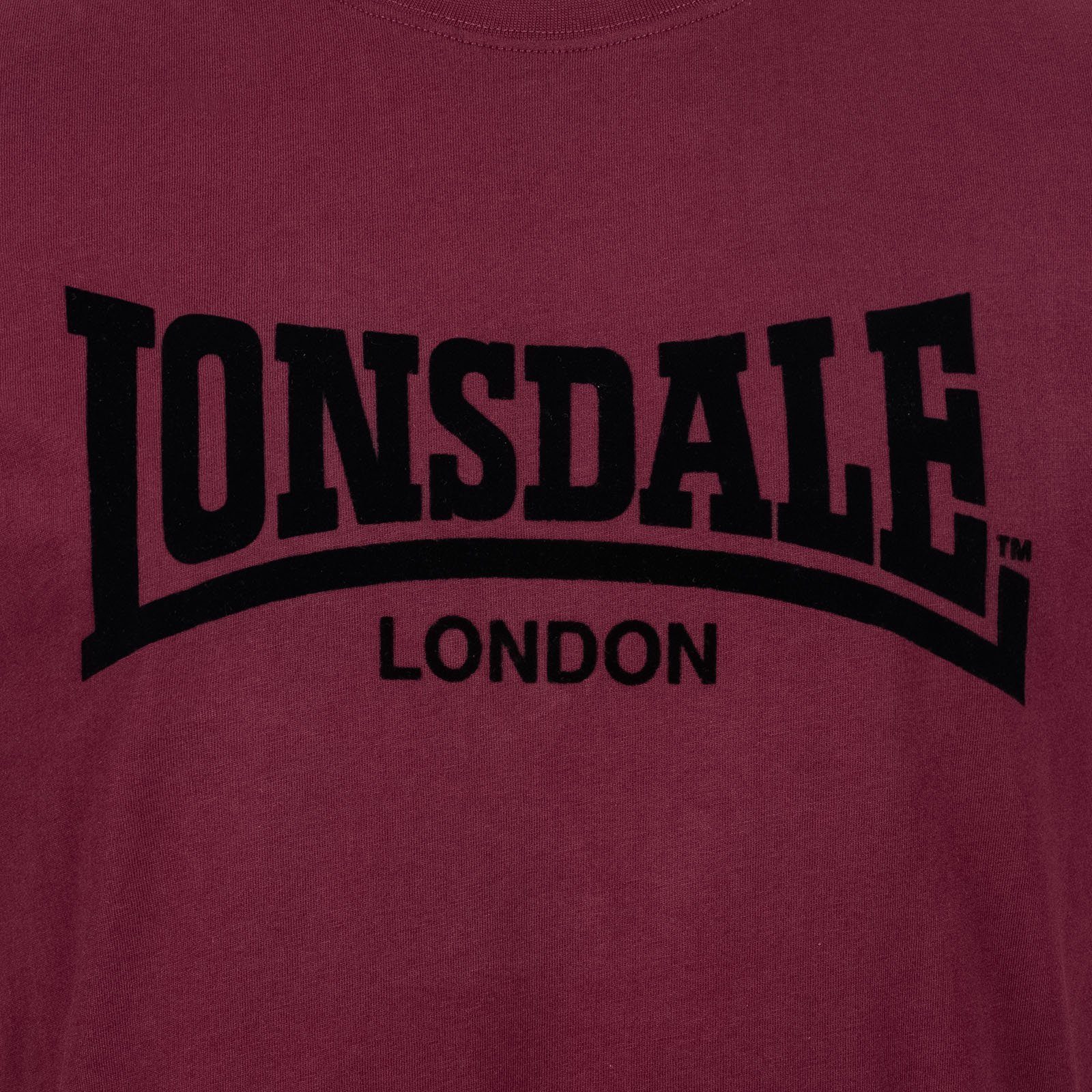 LL008 Oxblood/Black TONE T-Shirt Lonsdale ONE