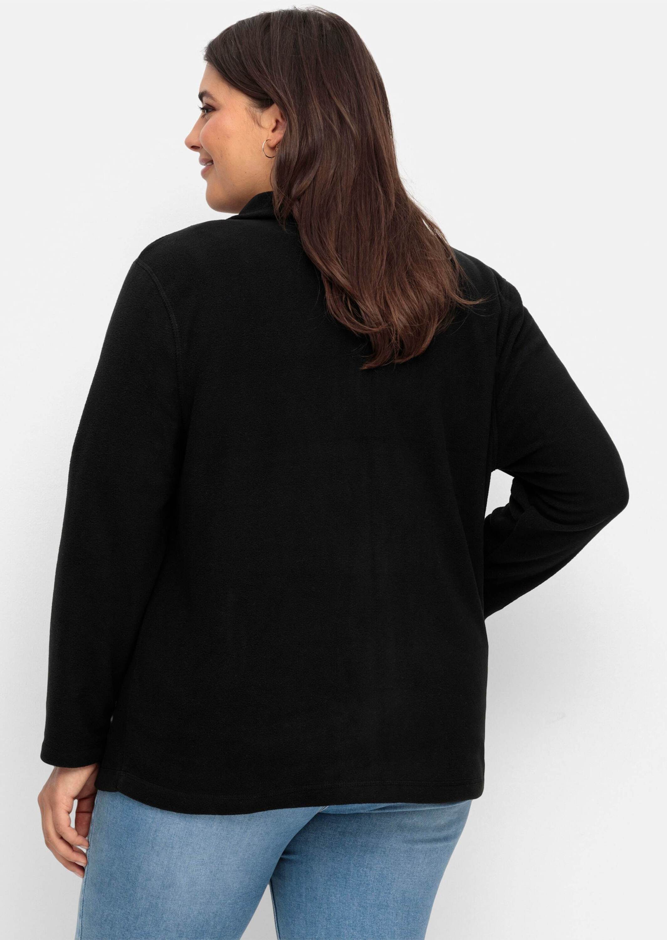 Sieh an! Fleecejacke Fleece-Jacke Langarm