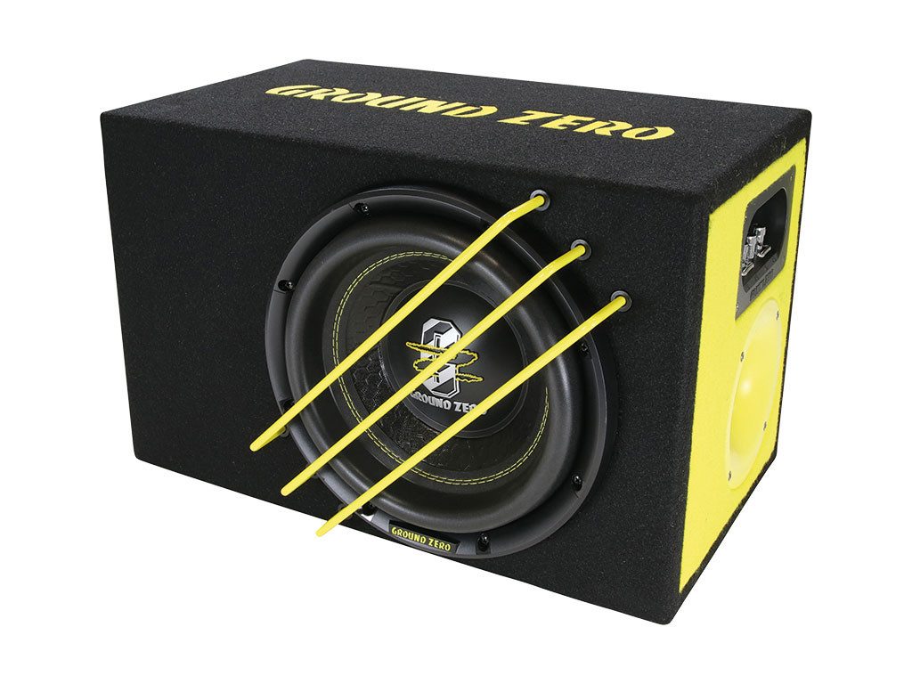 Ground Zero GZRB 25SPL 25 cm SPL Bassreflex Gehäusesubwoofer Auto-Subwoofer (500 W, max.: W 25 cm)