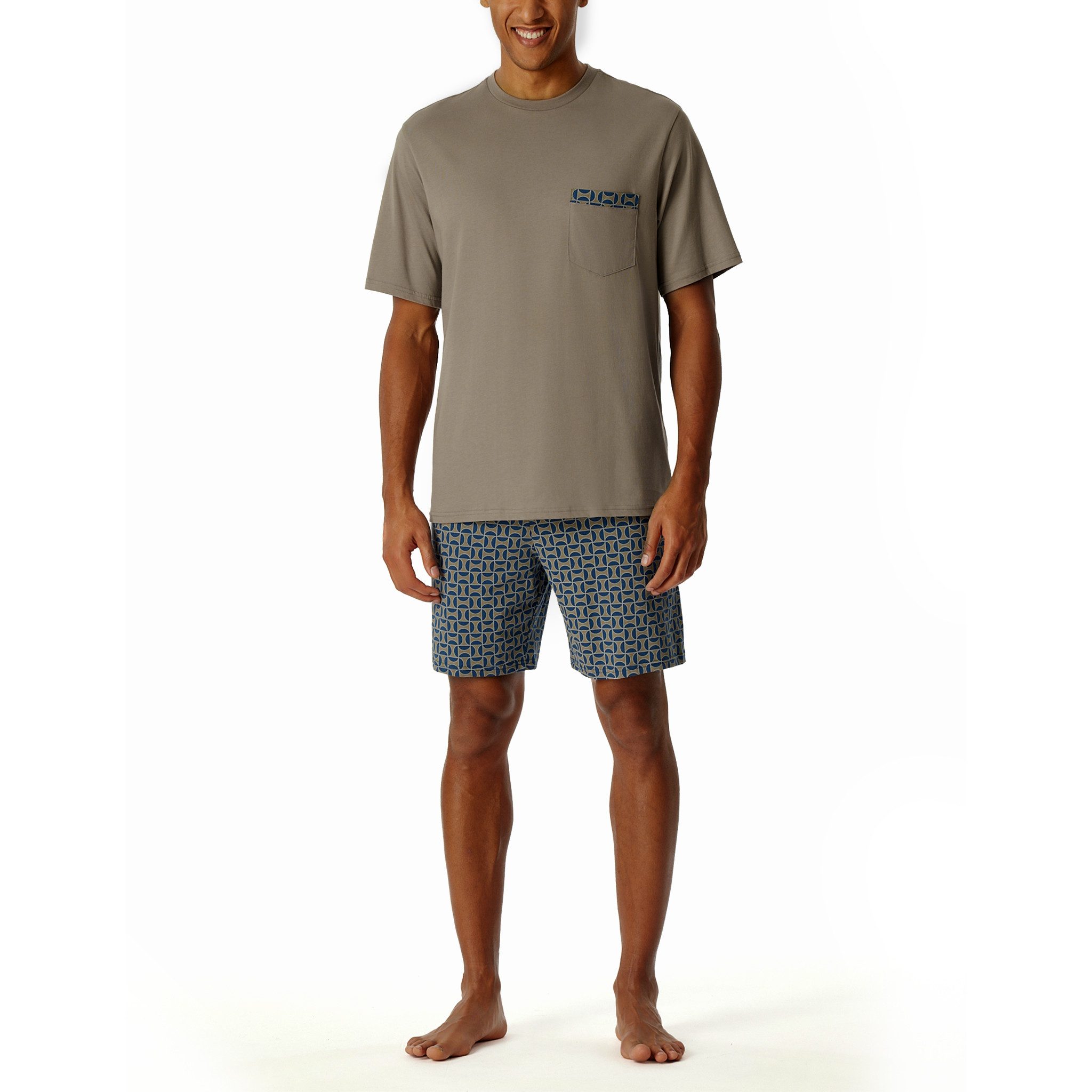 Schiesser Shorty Schlafanzug-Set kurz (2 tlg) mit Muster – Bild 2 von 5