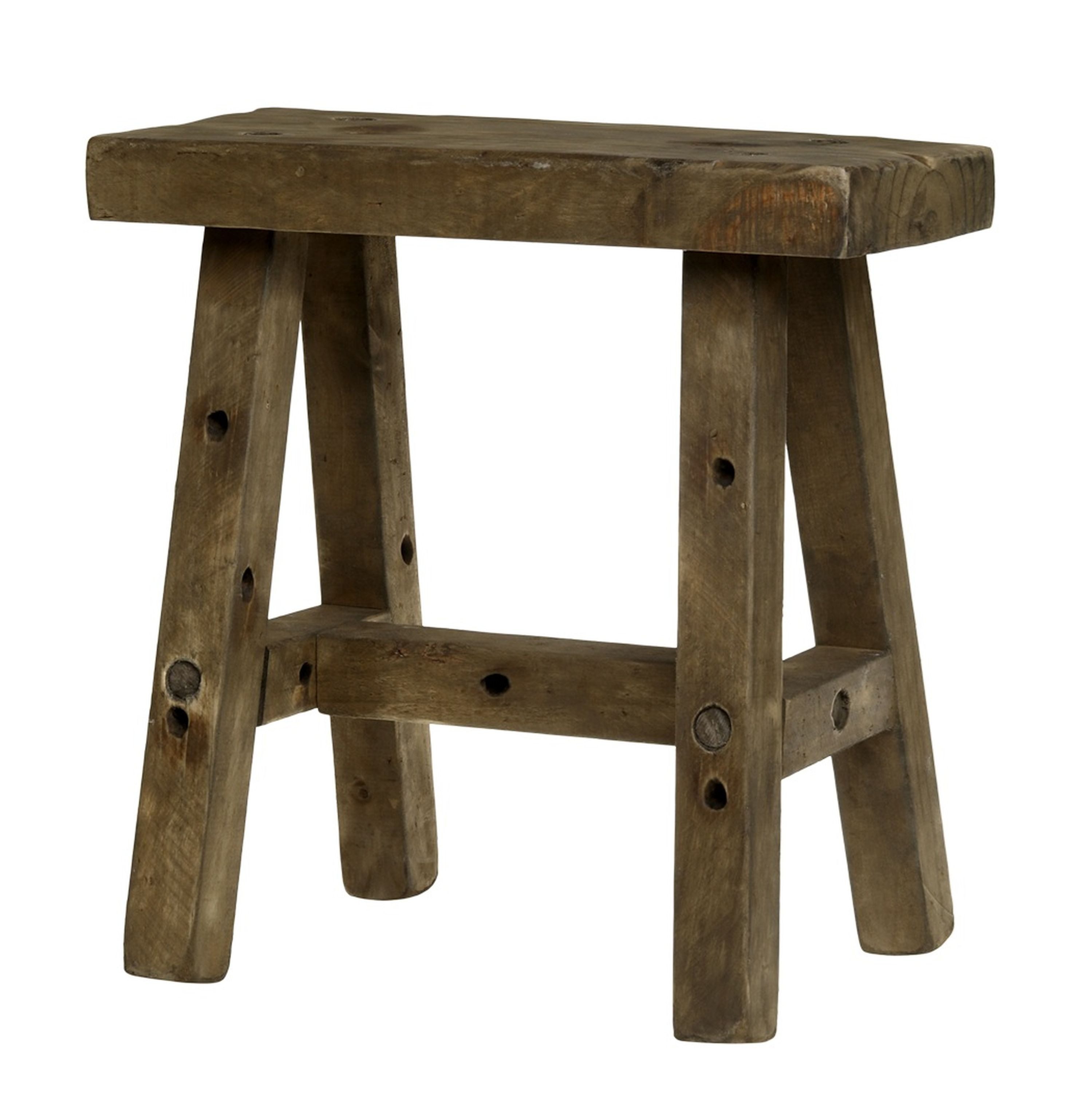 Chic Antique Hocker Chic Antique - Hocker Holzhocker Bank Holz H41/L40/B27cm Natur-Braun