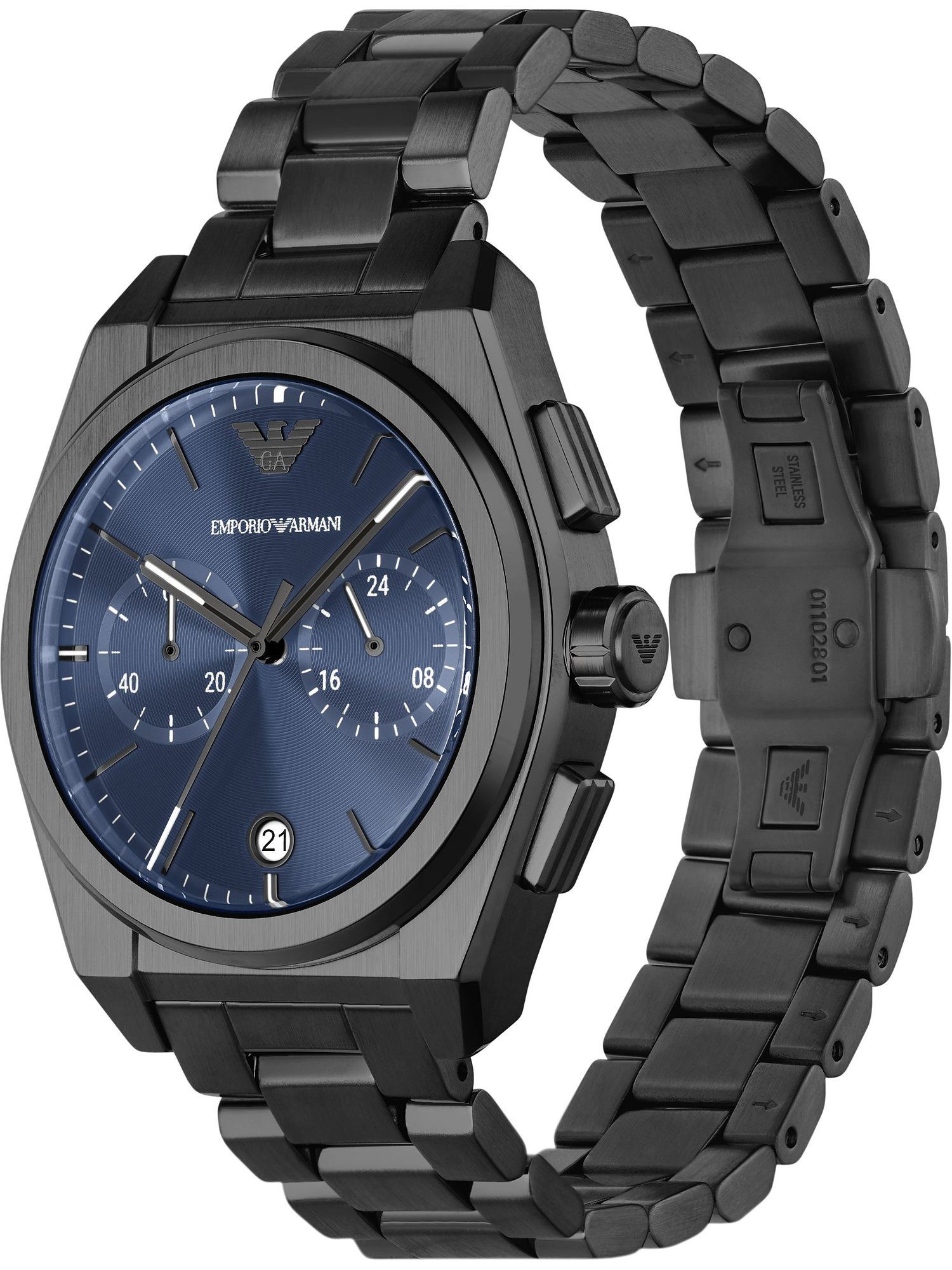 Emporio Armani Chronograph Emporio Armani Herren-Uhren Analog Quarz