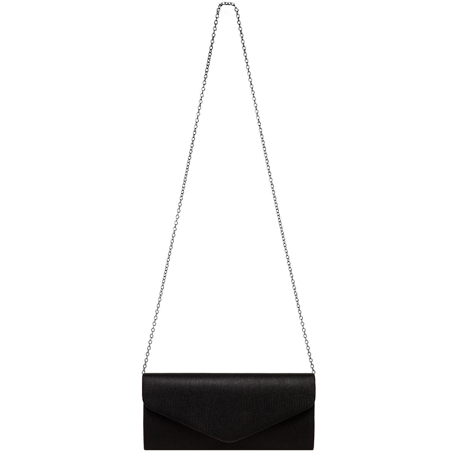 Caspar Clutch TA522 elegante Damen Snake Skin Glanz Abendtasche – Bild 5 von 5