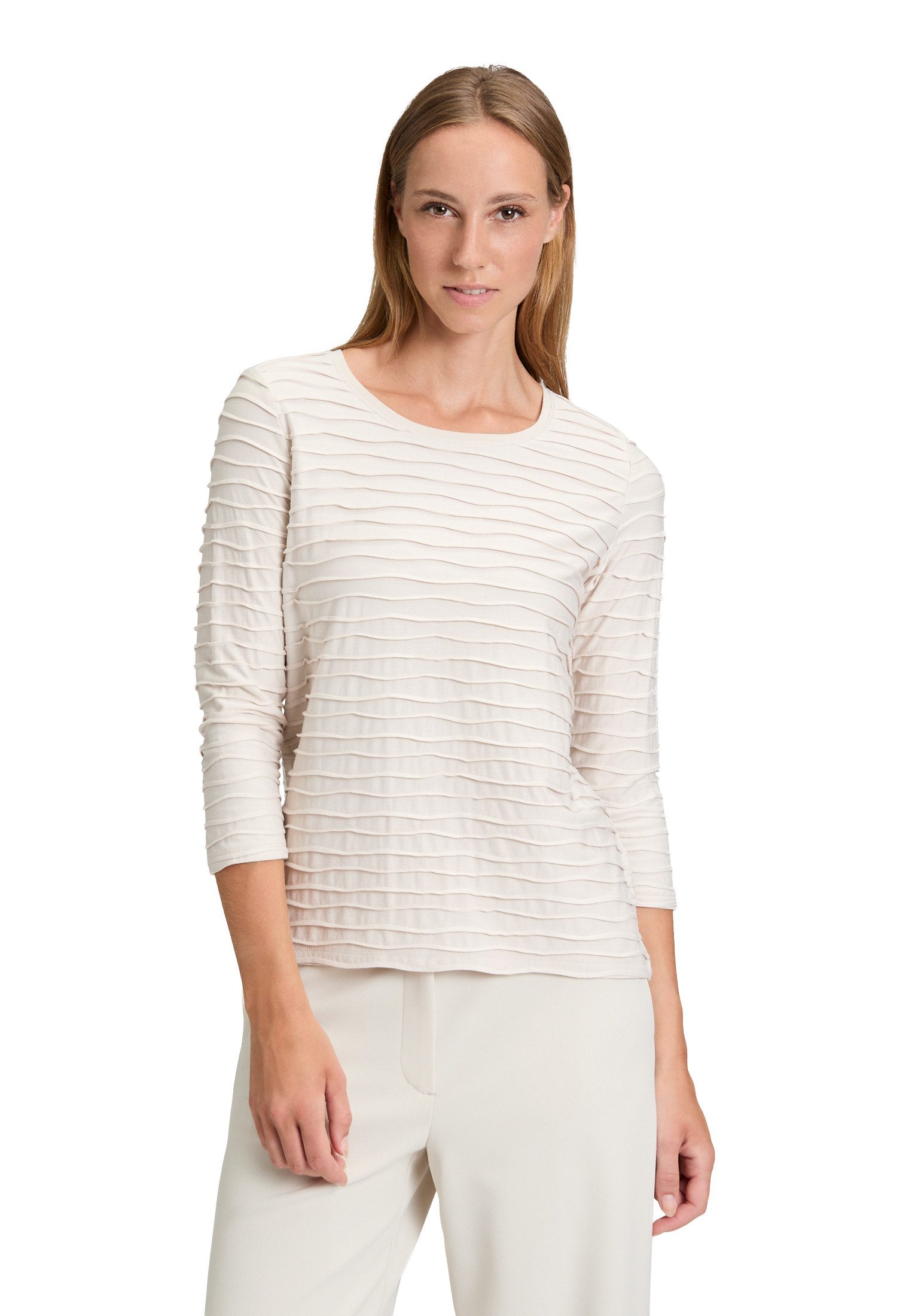 Betty Barclay 3/4-Arm-Shirt Damen Basic Shirt mit Wellenstruktur (1-tlg) günstig online kaufen