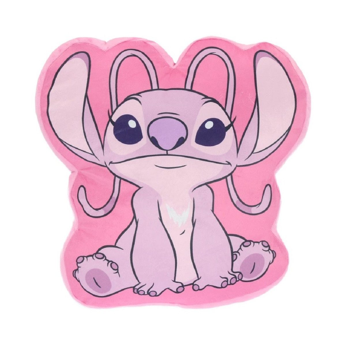Lilo & Stitch Dekokissen 3D Kissen Angel Design – 40cm Großes Kuschelkissen Dekokissen