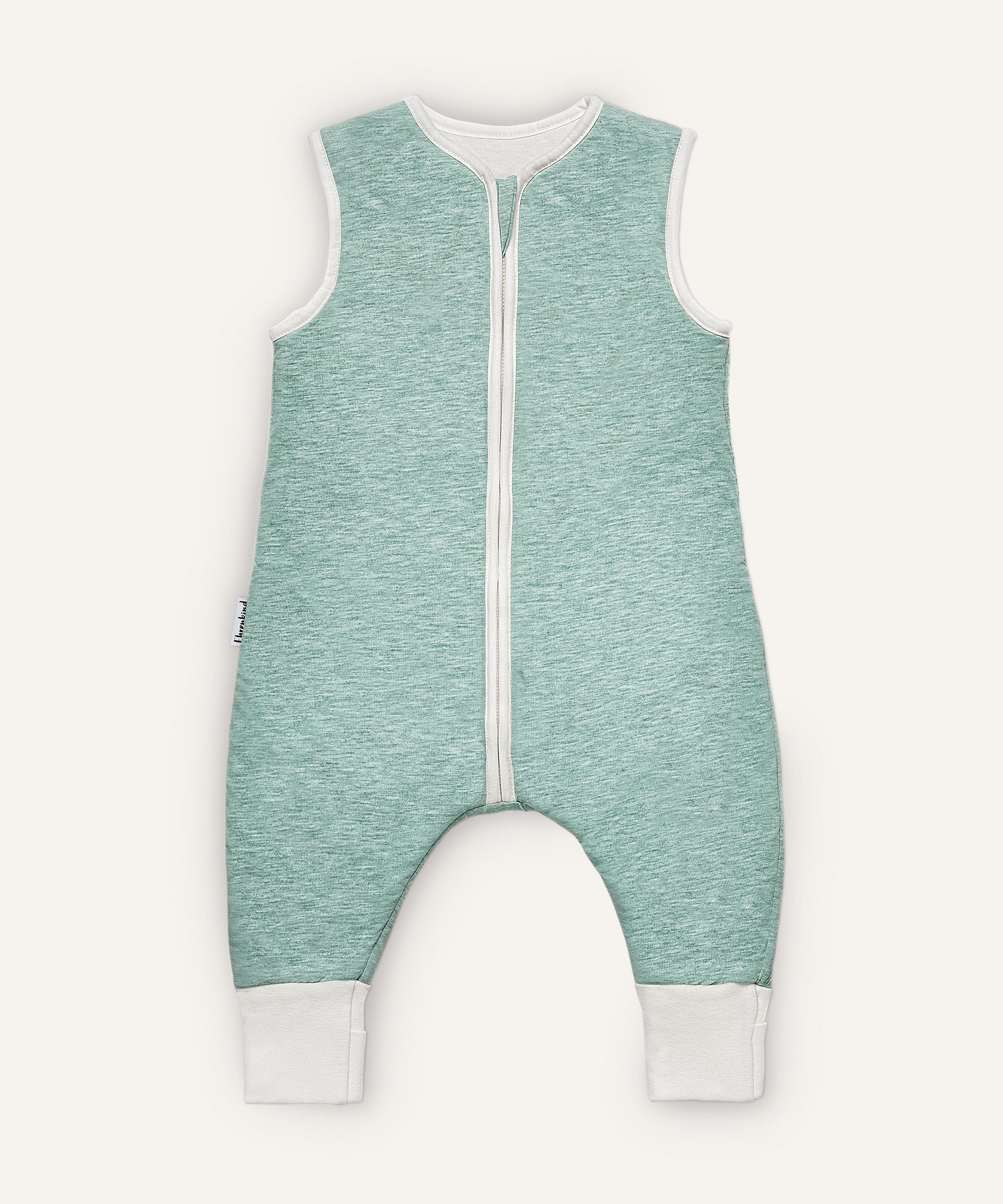 Babyschlafsack Ganzjahresschlafsack mit Beinen und Wollfüllung, 100% Bio-Baumwolle