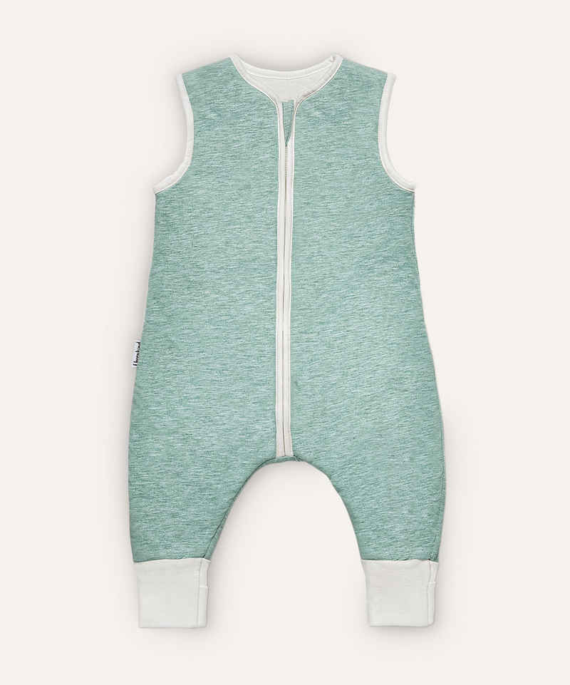 Ehrenkind Babyschlafsack Ganzjahresschlafsack mit Beinen und Wollfüllung, 100% Bio-Baumwolle