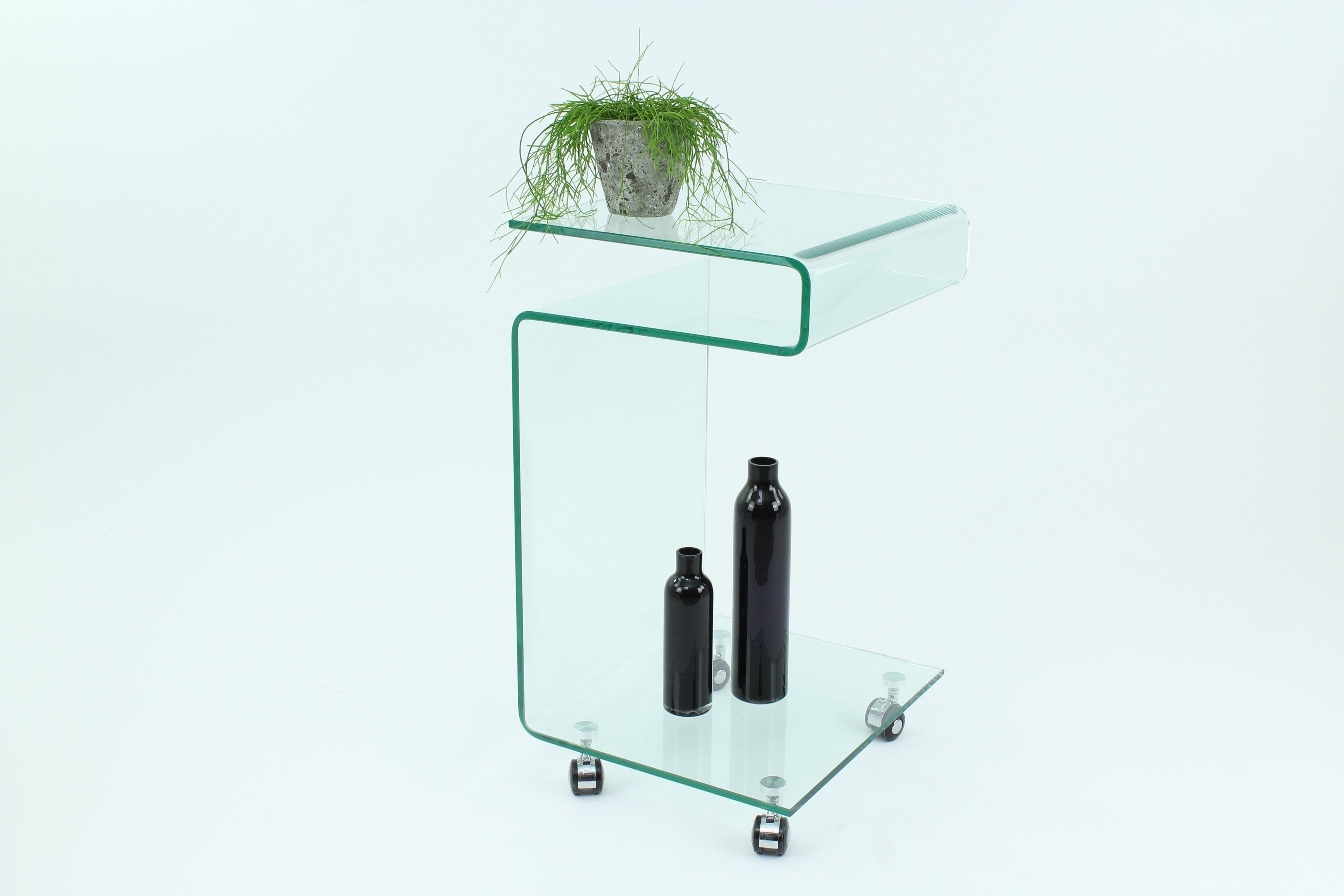 freiraum Beistelltisch Vigo, in Klarglas, Glas - 42x68x37cm (BxHxT)