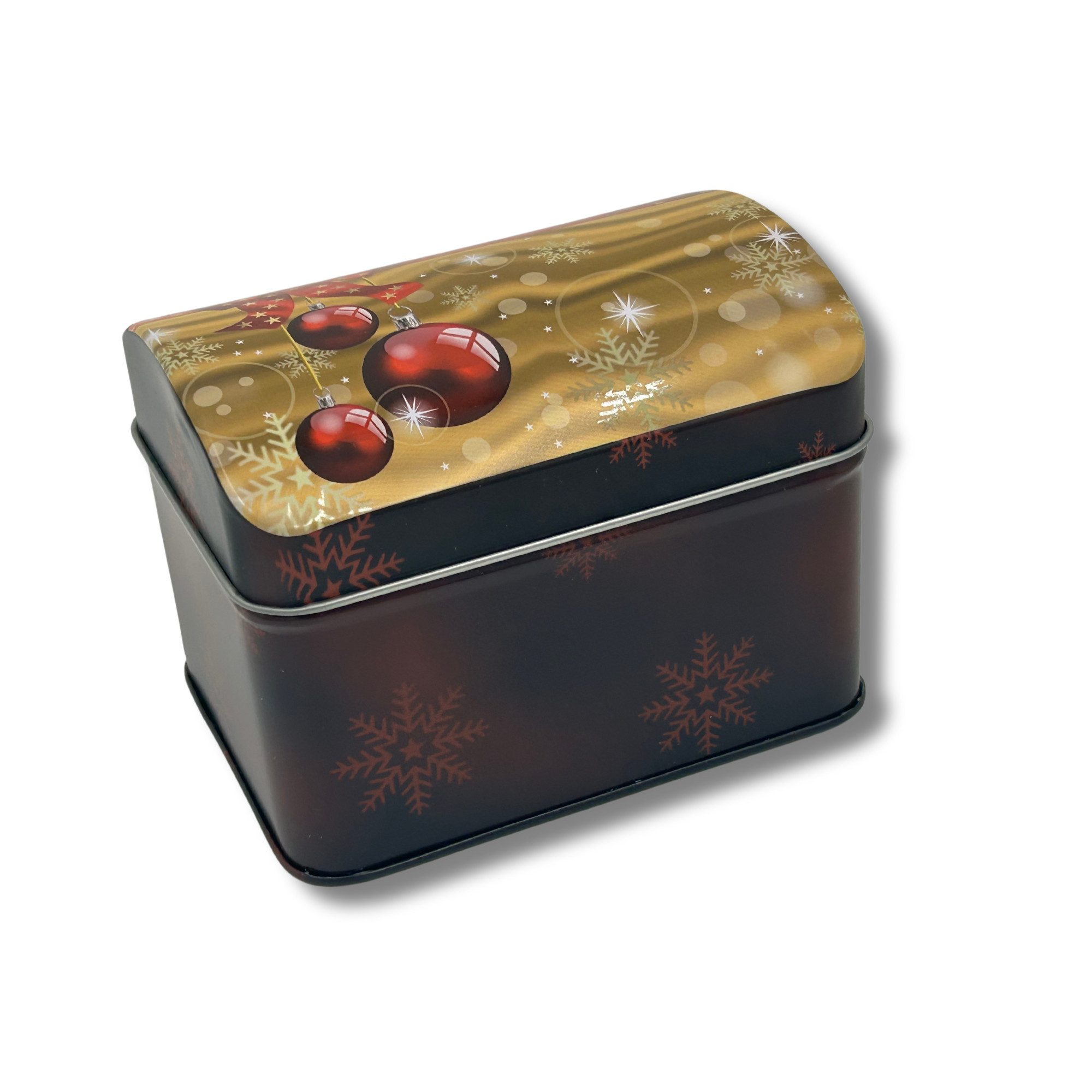 MediMuc Keksdose Keksdose Rote Weihnachtskugeln, Truhe Weihnachtskugeln