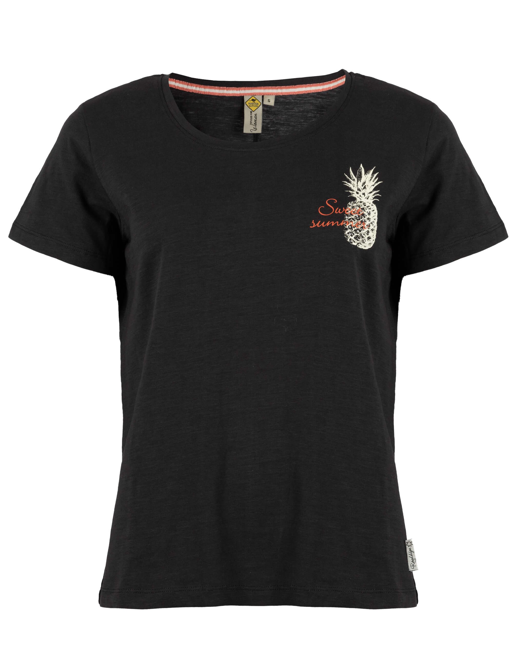 ROADSIGN australia T-Shirt Sweet Summer (1, 1-tlg., 1) mit kleinem Brustmotiv, aus reiner Baumwolle, ideal für Sommerlooks
