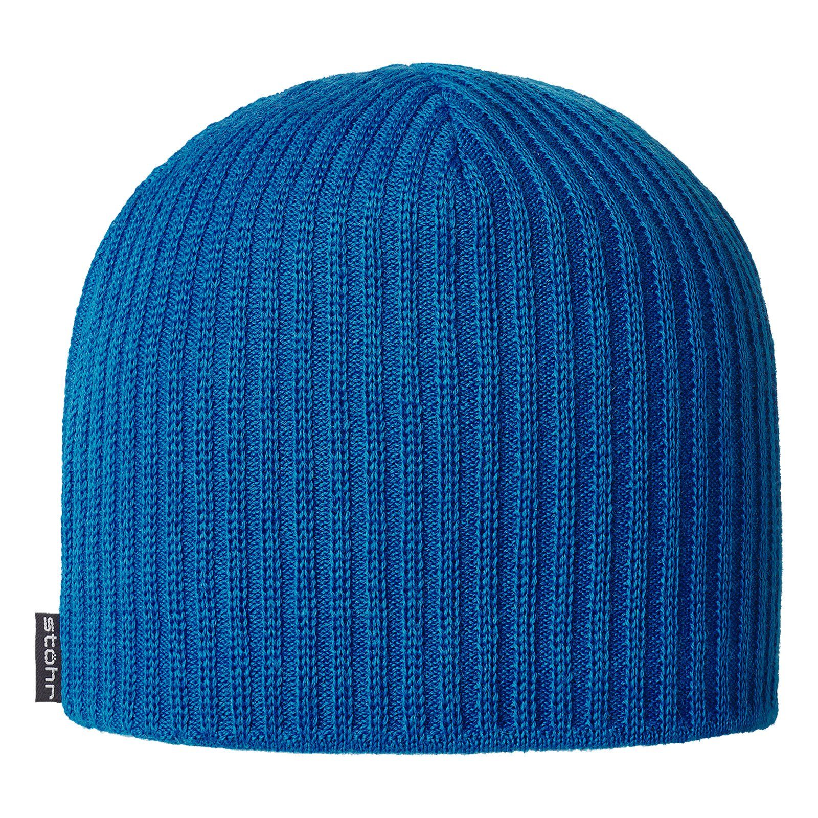 Umtausch STÖHR Beanie Rudi 04 Logofähnchen kleinem blau mit