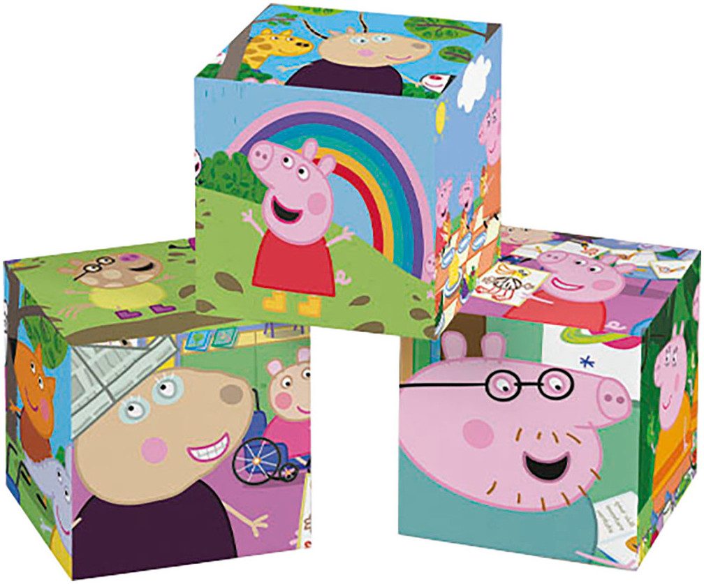 Clementoni® Würfelpuzzle Peppa Pig, 12 Puzzleteile, Made in Europe günstig online kaufen