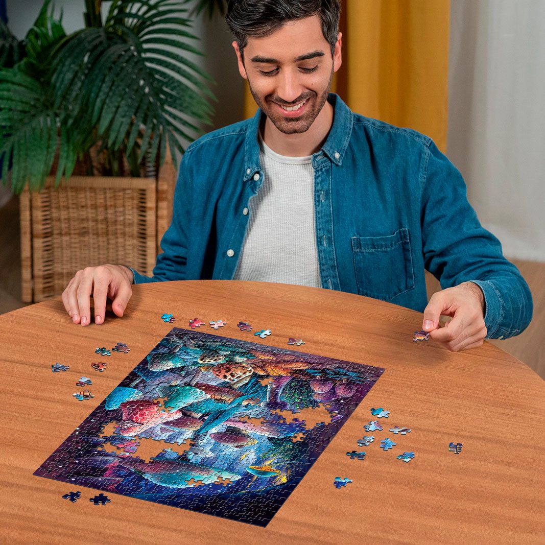 Ravensburger Puzzle Star Line, Pilze im Mondschein, 500 Puzzleteile, Made in Germany