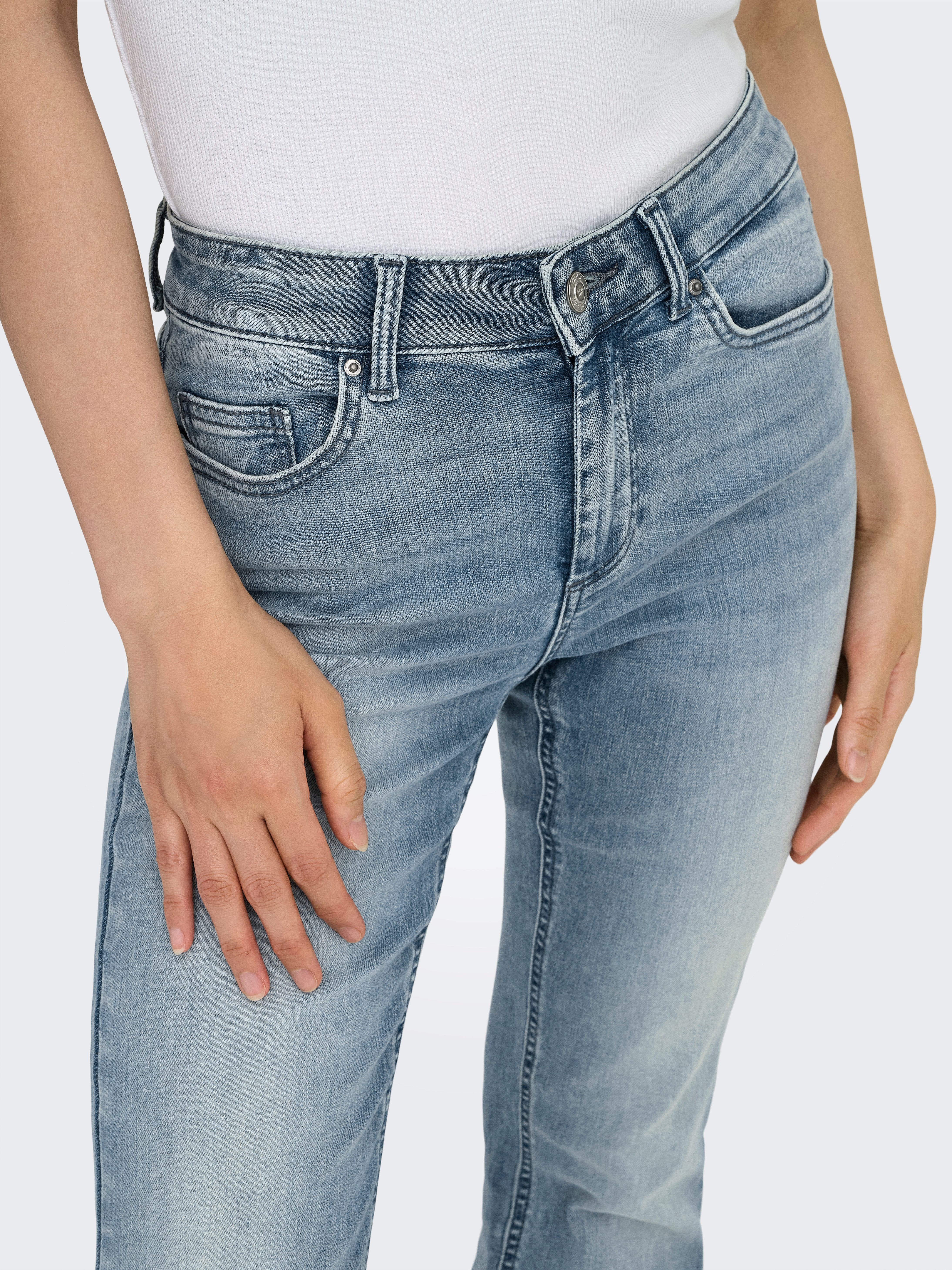 ONLY Bootcut-Jeans ONLBLUSH MID WAIST FLARED DNM BOX günstig online kaufen