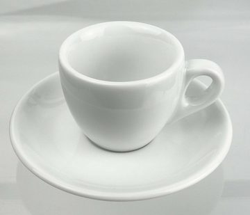 Ancap Espressotasse extra dickwandig, weiss, Made in Italy, Porzellan