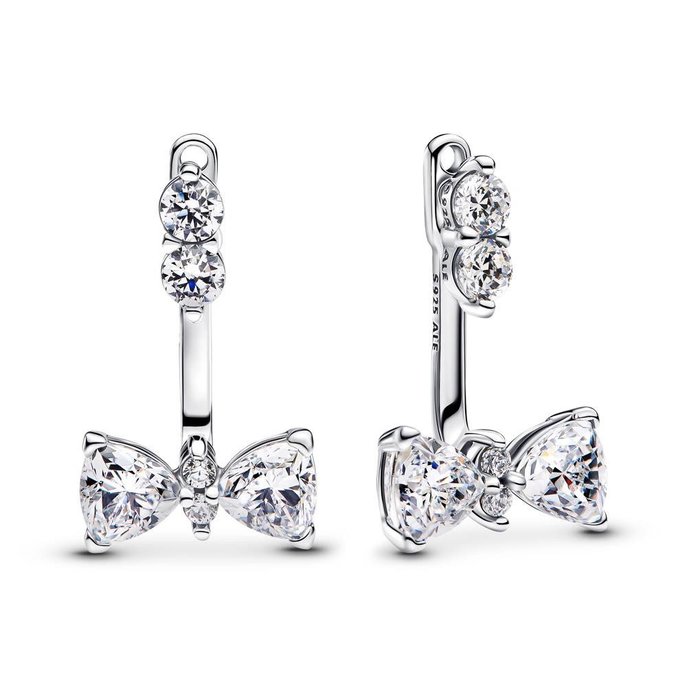 Pandora Paar Ohrstecker PANDORA Timeless Schleifen Ohrringe für Damen, Sterlingsilber