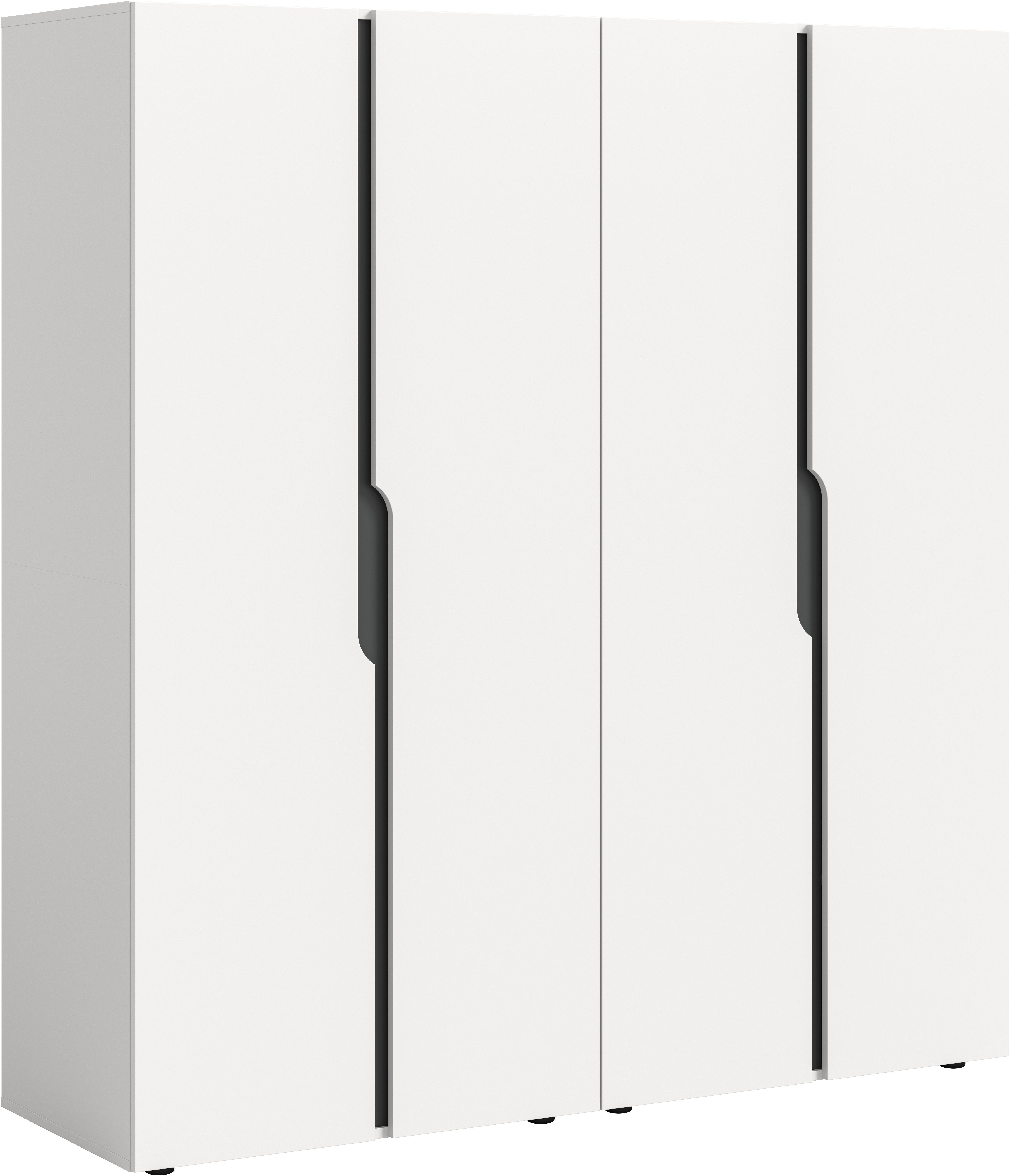 Home affaire Kleiderschrank BJÖRNEBORG, TOPSELLER!, Schlafzimmerschrank, Garderobe, Schrank (inklusive Wechselblende in anthrazit und Artisan Eiche Nachbildung) 2 Schränke, je 80 cm breit, 2 Kleiderstange, 4 Böden