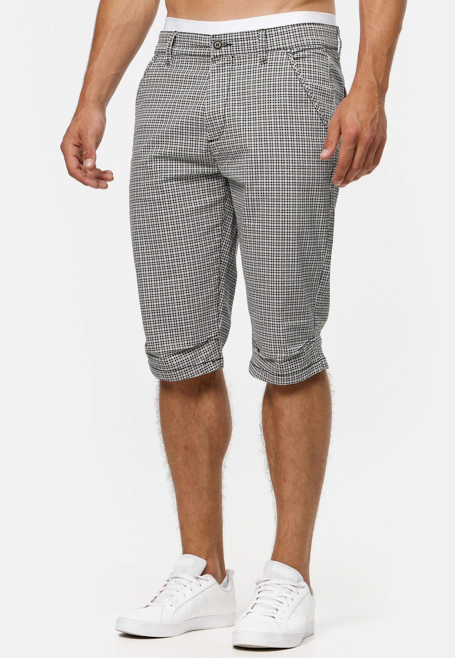Indicode Chinoshorts Herren Whitney Chino Shorts Herrenshorts aus 100 % Baumwolle, inkl. Gürtel
