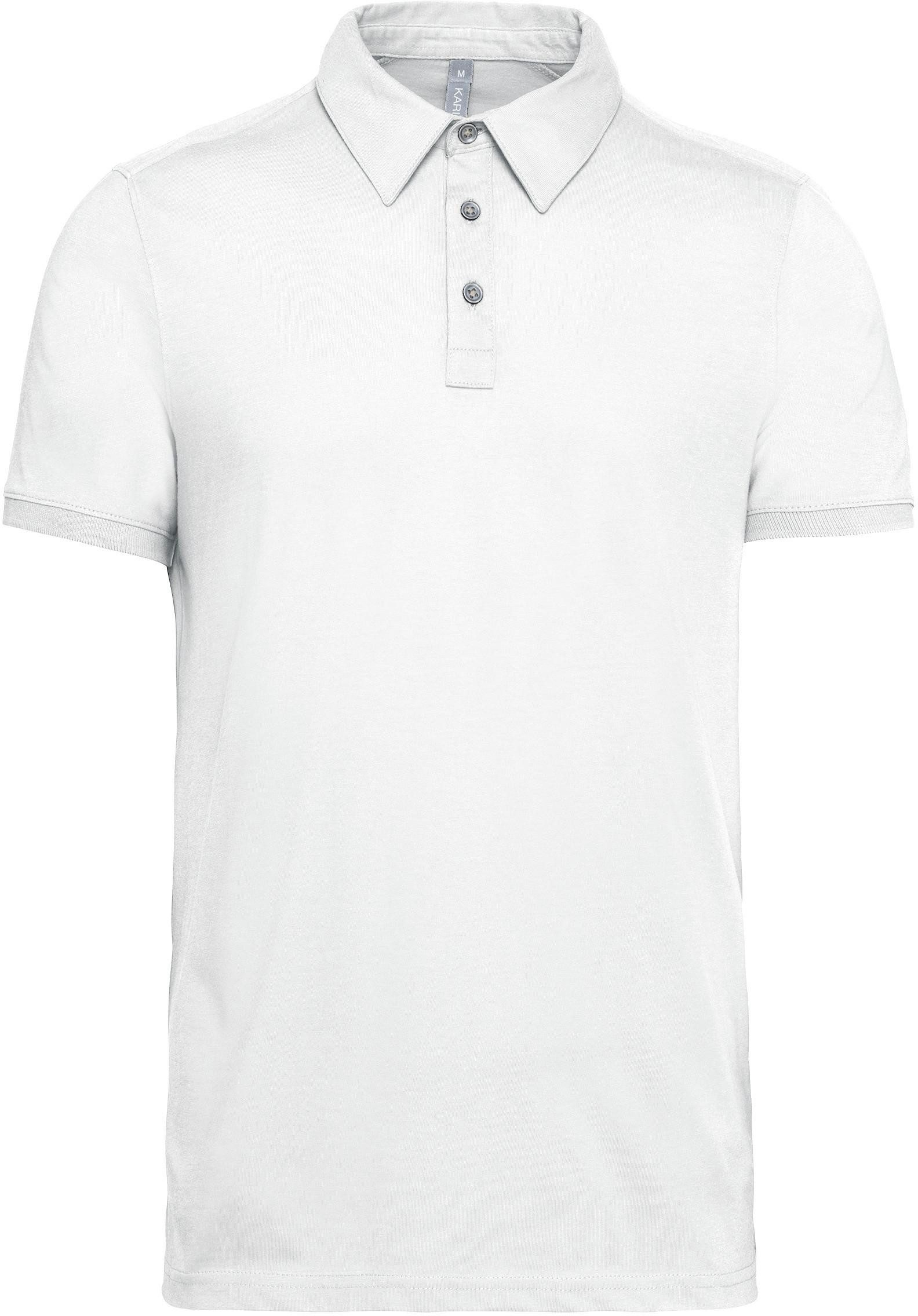 Langarm-Poloshirt Jersey-Kurzarm-Polohemd für Herren