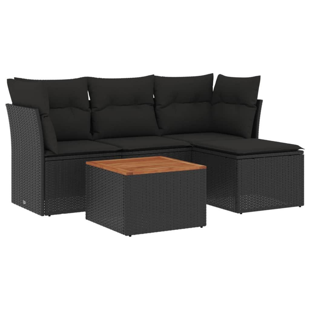 vidaXL Gartenlounge-Set 5-tlg. Garten-Sofagarnitur mit Kissen günstig online kaufen