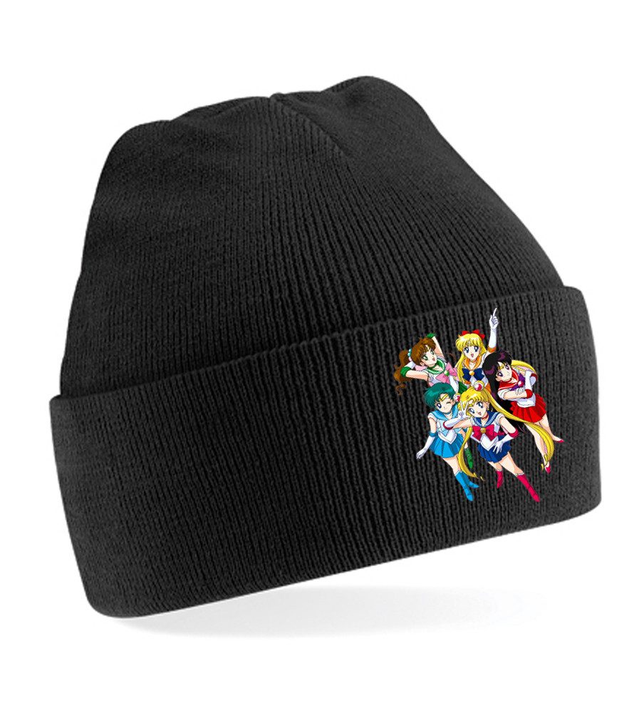 Blondie & Brownie Beanie Sailor Moon Friends – Coole Mütze mit Manga Motiv, warm & stylisch