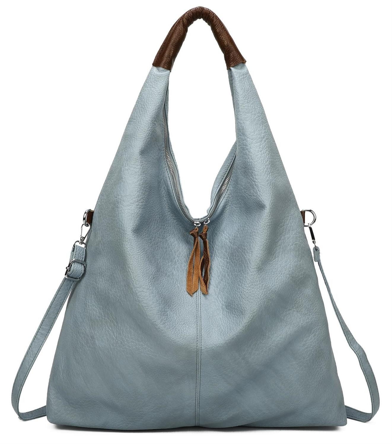 ITALYSHOP24 Schultertasche XXL Damen Shopper Tasche günstig online kaufen