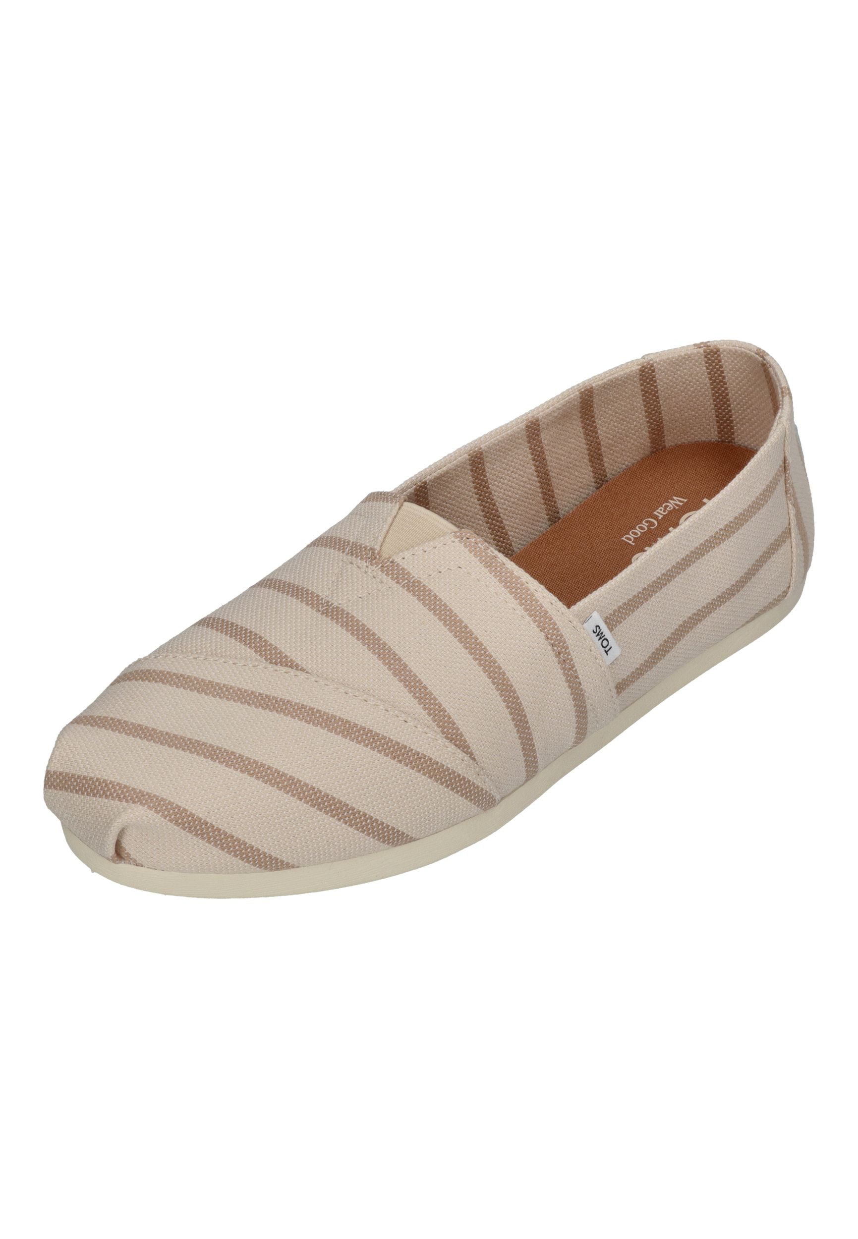 TOMS ALPARGATA Espadrille Natural Oatmeal Riviera Stripe