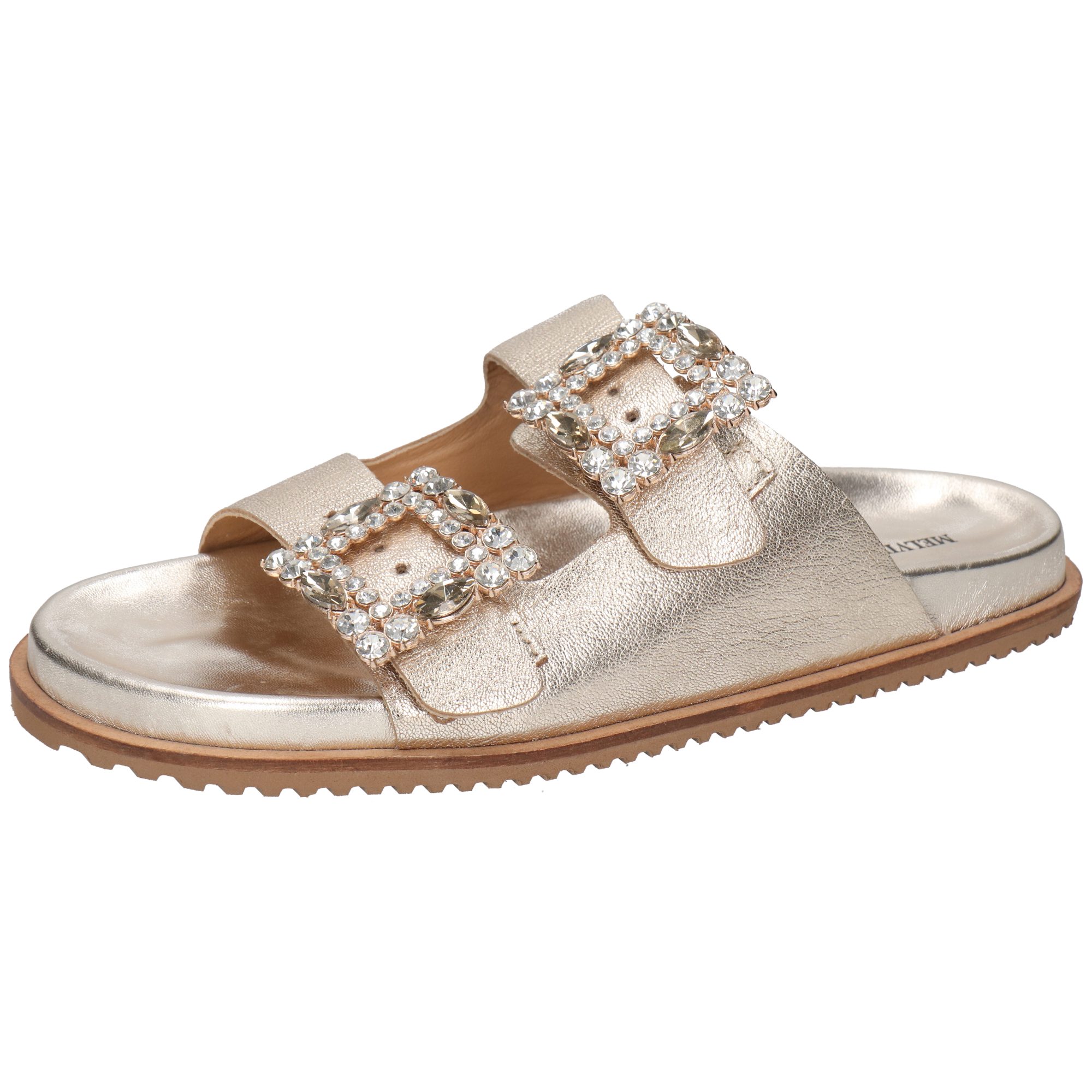 Melvin & Hamilton Eve 1 Leder-Pantoletten für Damen Pantolette Flache Absätze, Echtes Leder