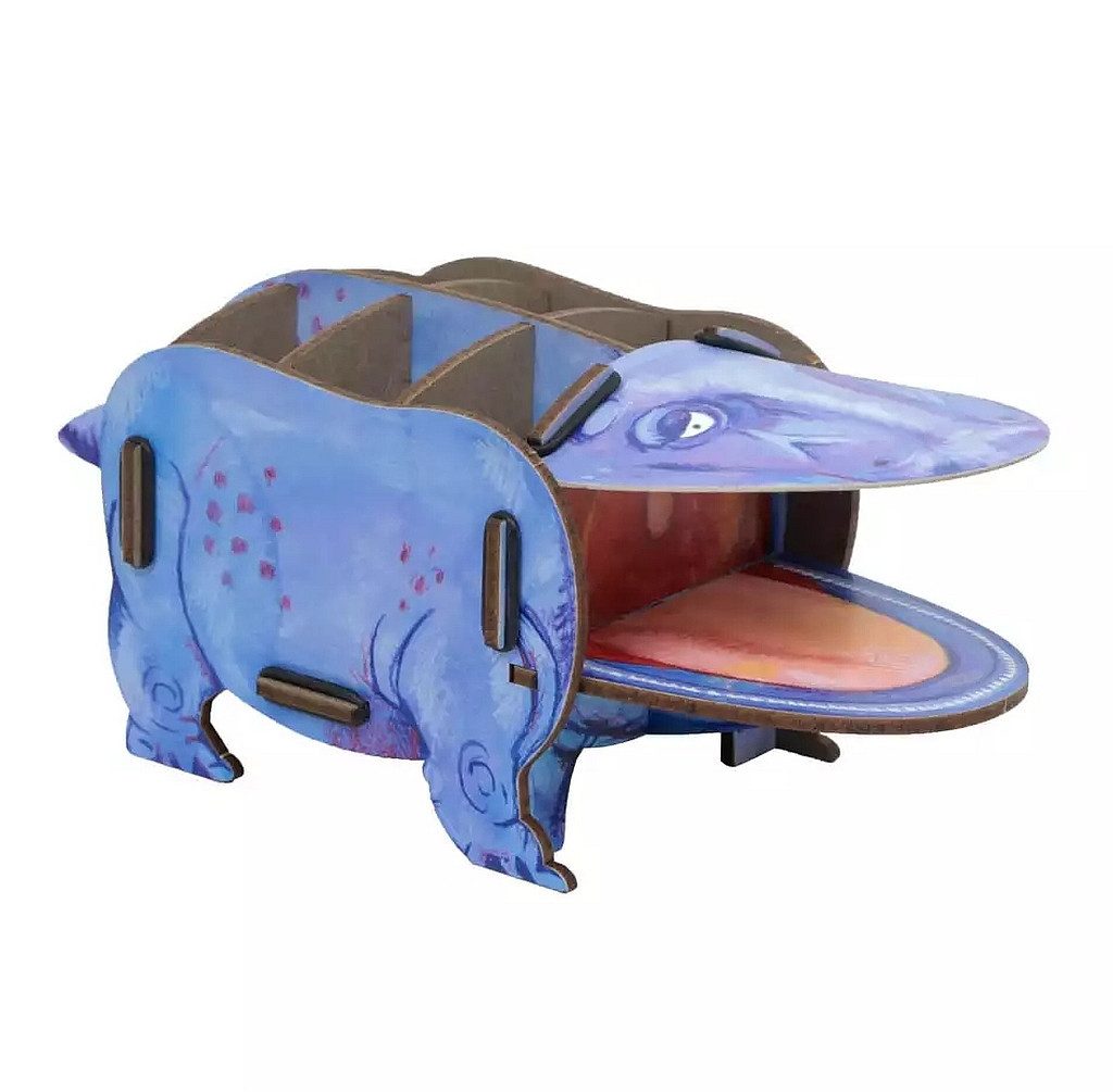 WERKHAUS® Aufbewahrungsbox Werkhaus Stiftebox "Dino Stenokranio Boldi" WE2068 Stiftehalter