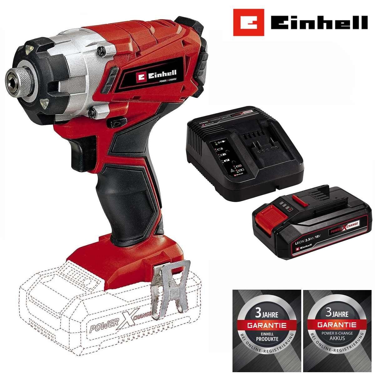 Einhell Akku-Schlagschrauber Einhell TE-CI 18/1 Li- 18V, mit Akku 2.5 Ah / Ladegerät