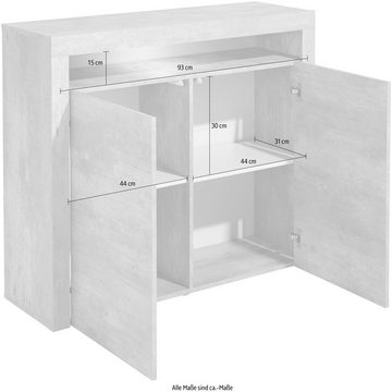 borchardt Möbel Highboard Santa Fe, Breite 107 cm