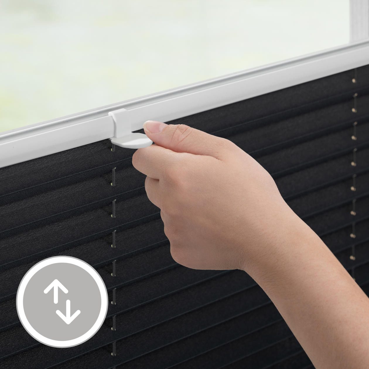 LICHTBLICK ORIGINAL Plissee Plissee Klemmfix, ohne Bohren, verspannt, blickdicht, ohne Bohren, verspannt, Klemmfix, lichtdurchlässig, blickdicht