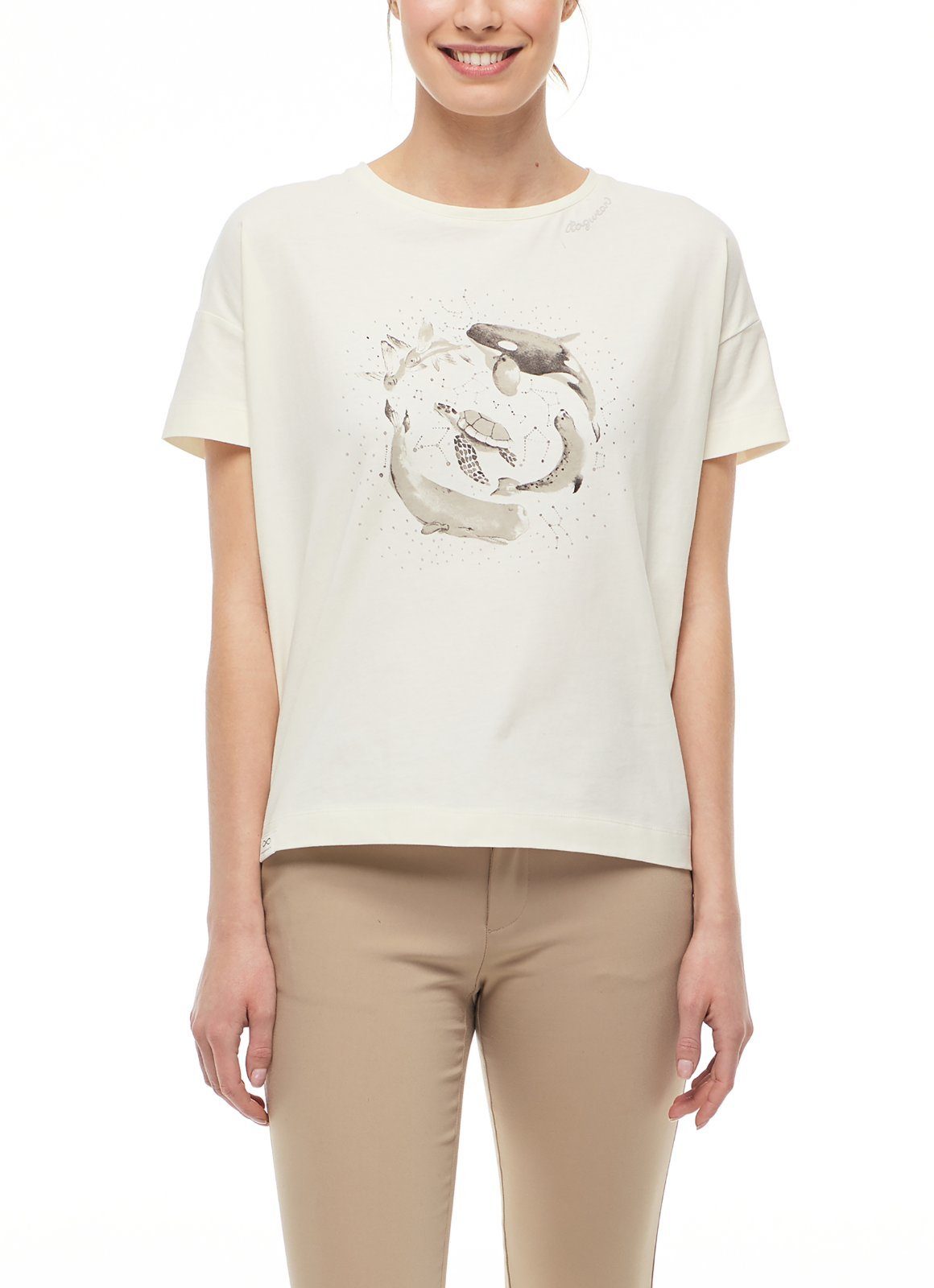T-Shirt Gr. XXL Chrystal White, Ragwear Darinna Damen Organic