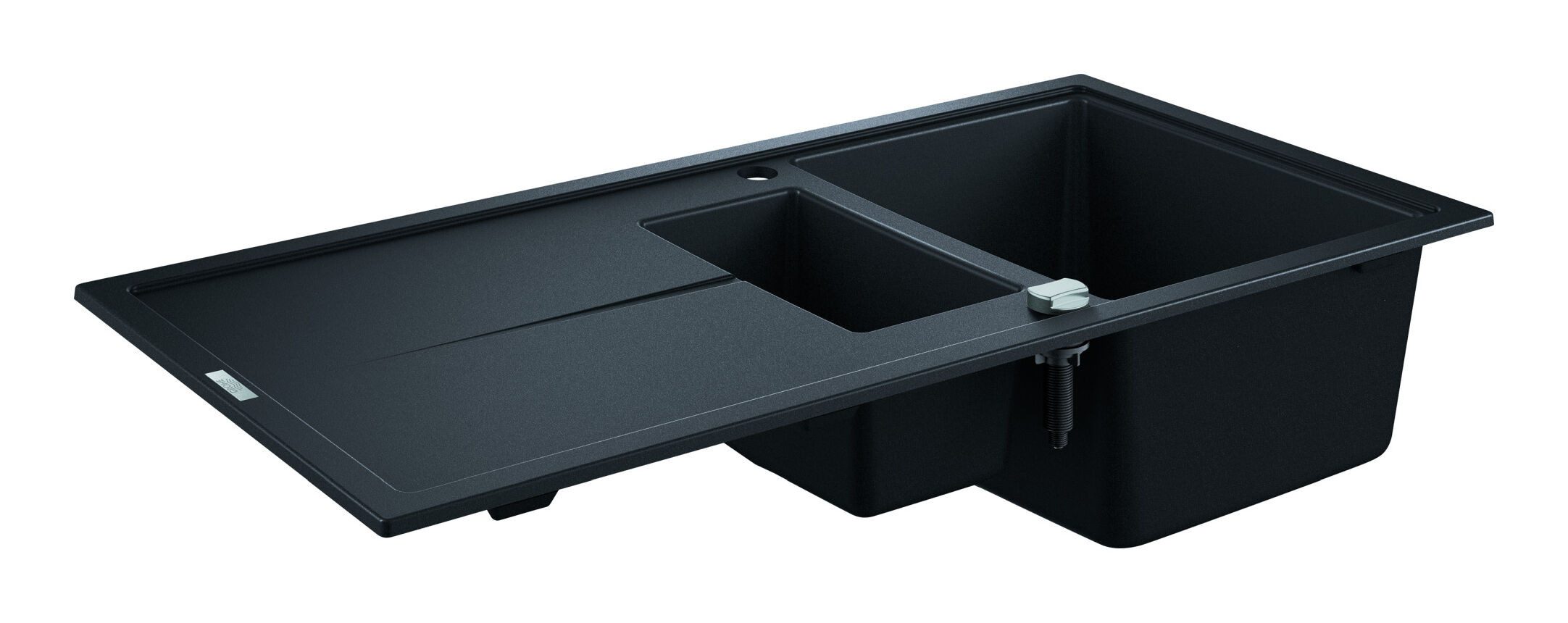 Grohe Küchenspüle K400, 50/100 cm, Komposit Einbauspüle m. Abtropfbecken u. Abtropffläche 1000 x 500