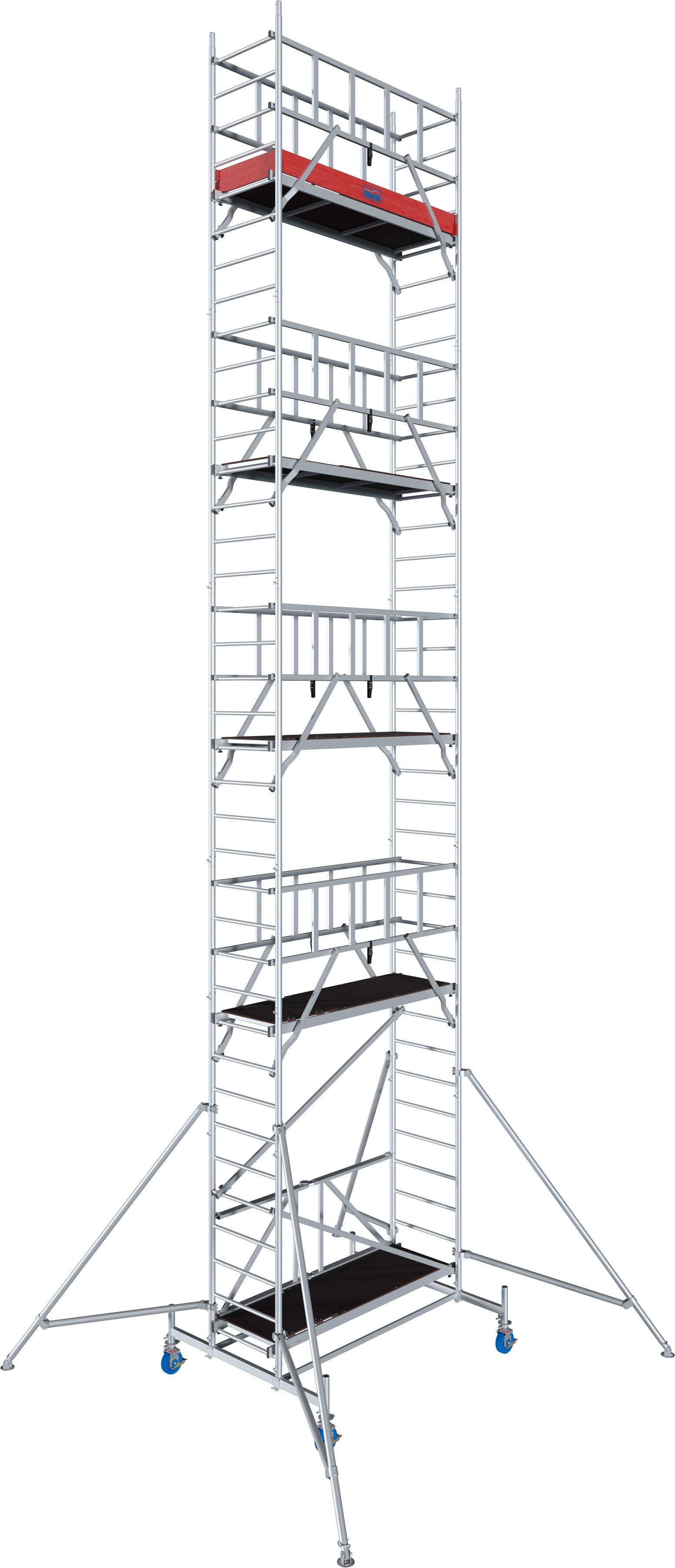 Fahrgerüst Arbeitshöhe: KRAUSE XS Alu-FaltGerüst, 10,8 Meter (Set), ProTec