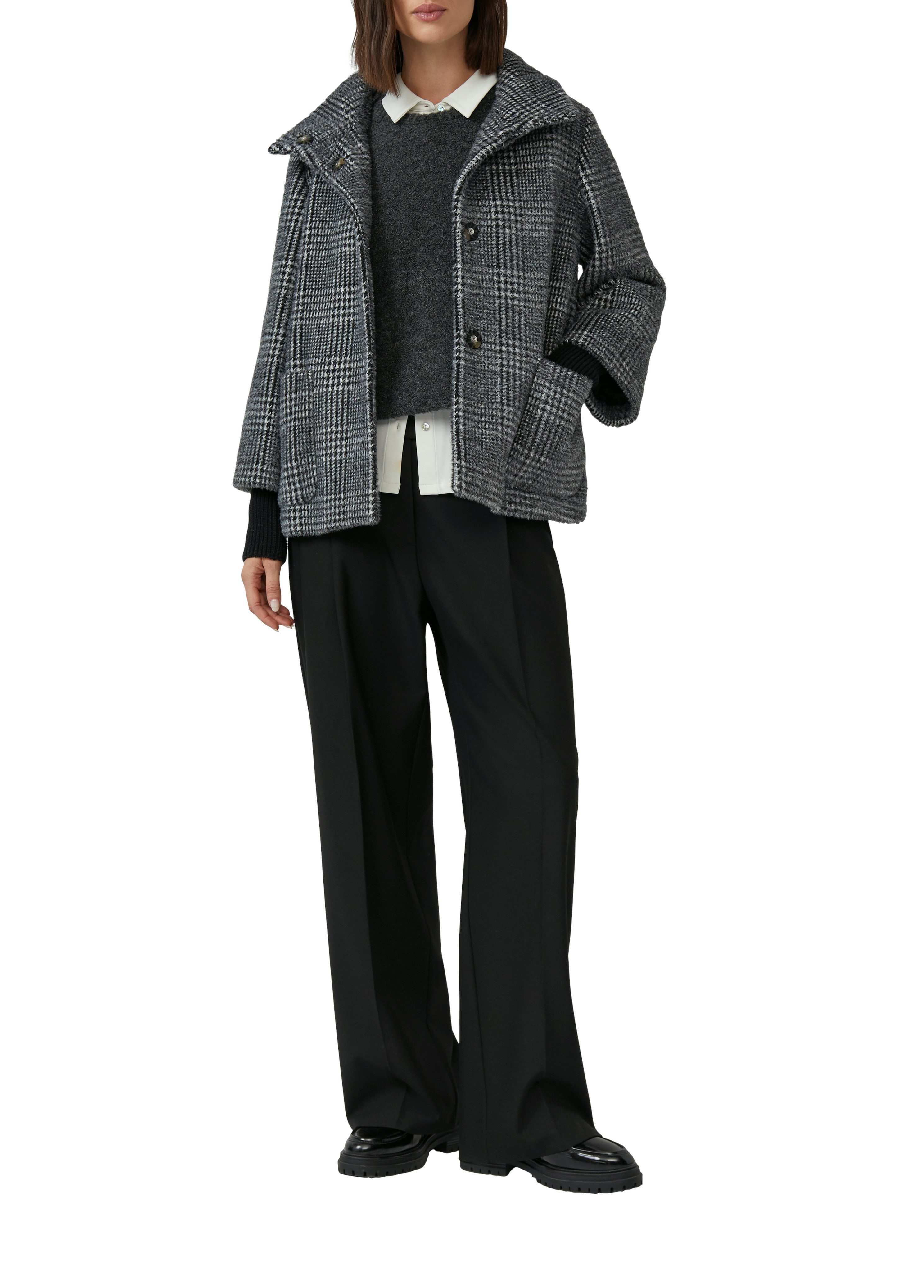 s.Oliver BLACK LABEL Outdoorjacke mit hochschließendem Kragen günstig online kaufen